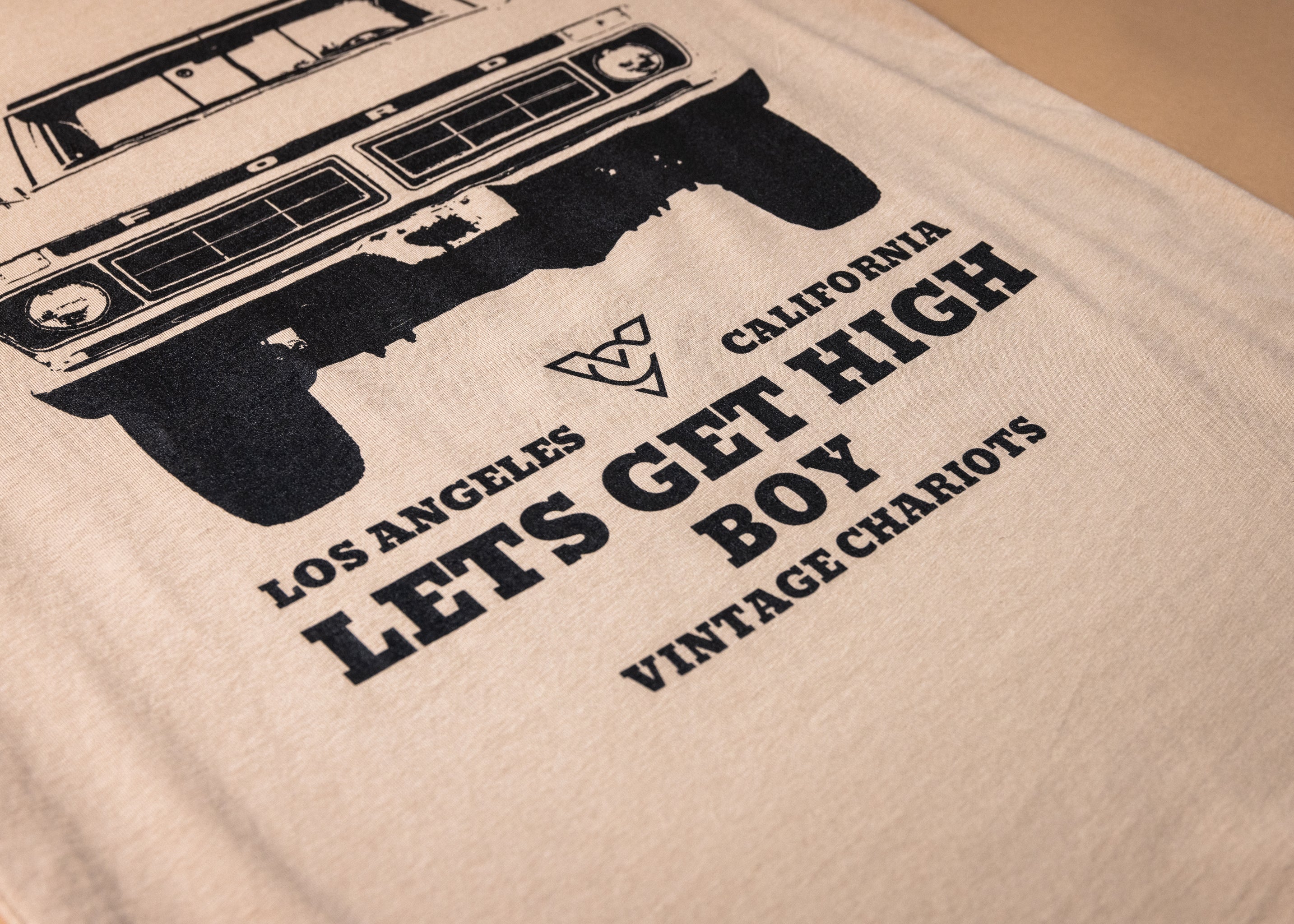 LETS GET HIGH BOY TEE (Sand)
