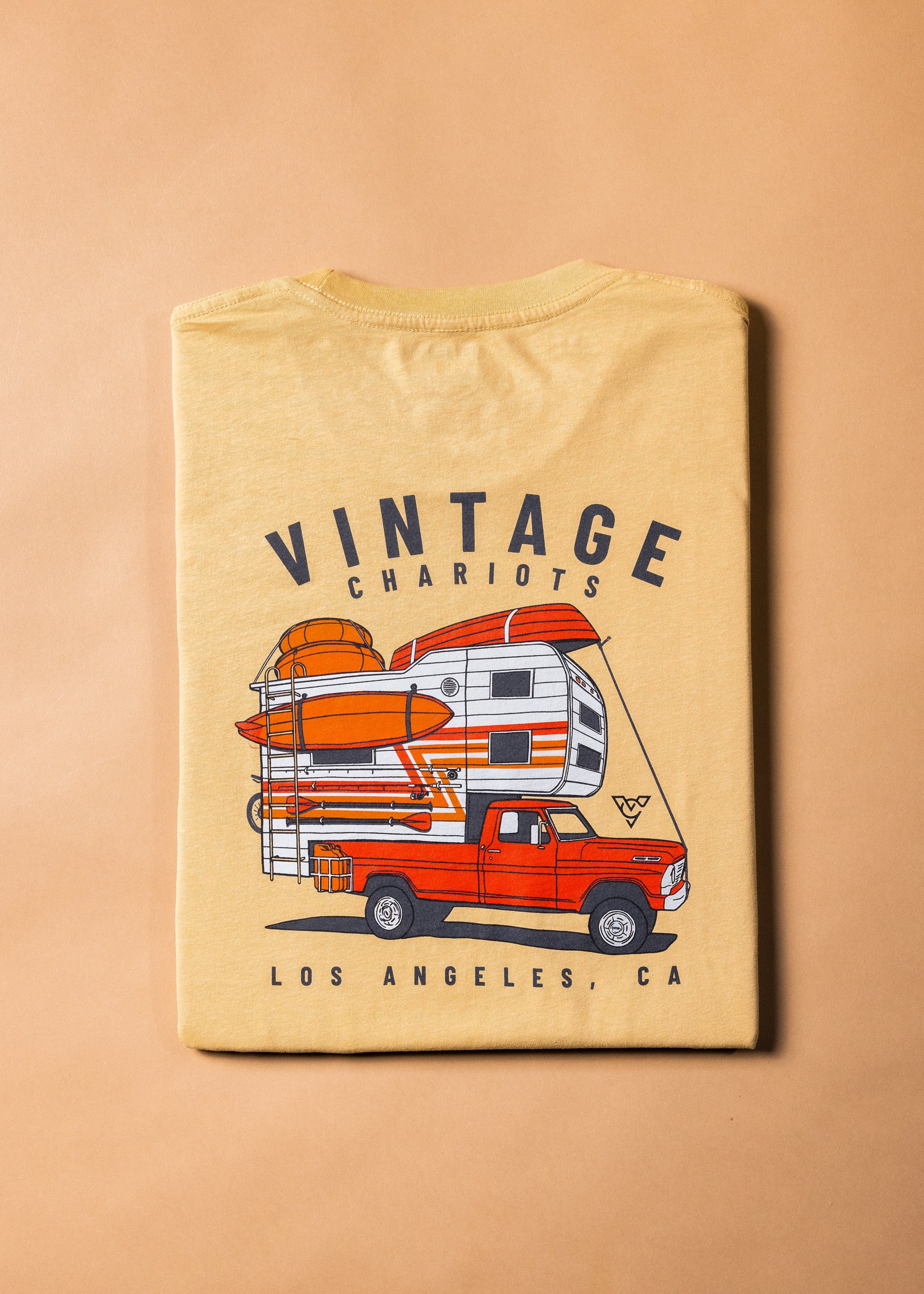 HIGHBOY CAMPER TEE (Vintage Gold)