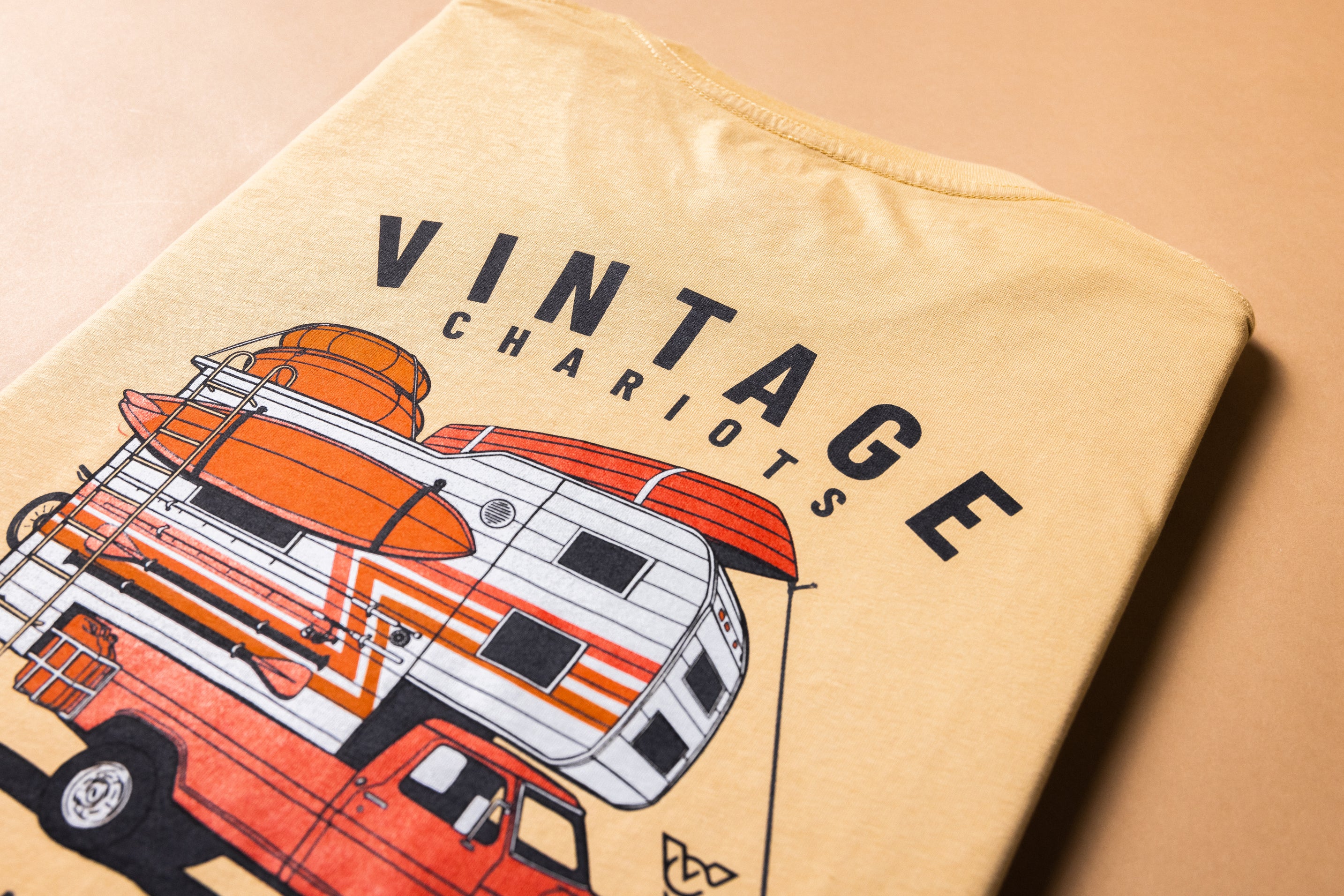 HIGHBOY CAMPER TEE (Vintage Gold)