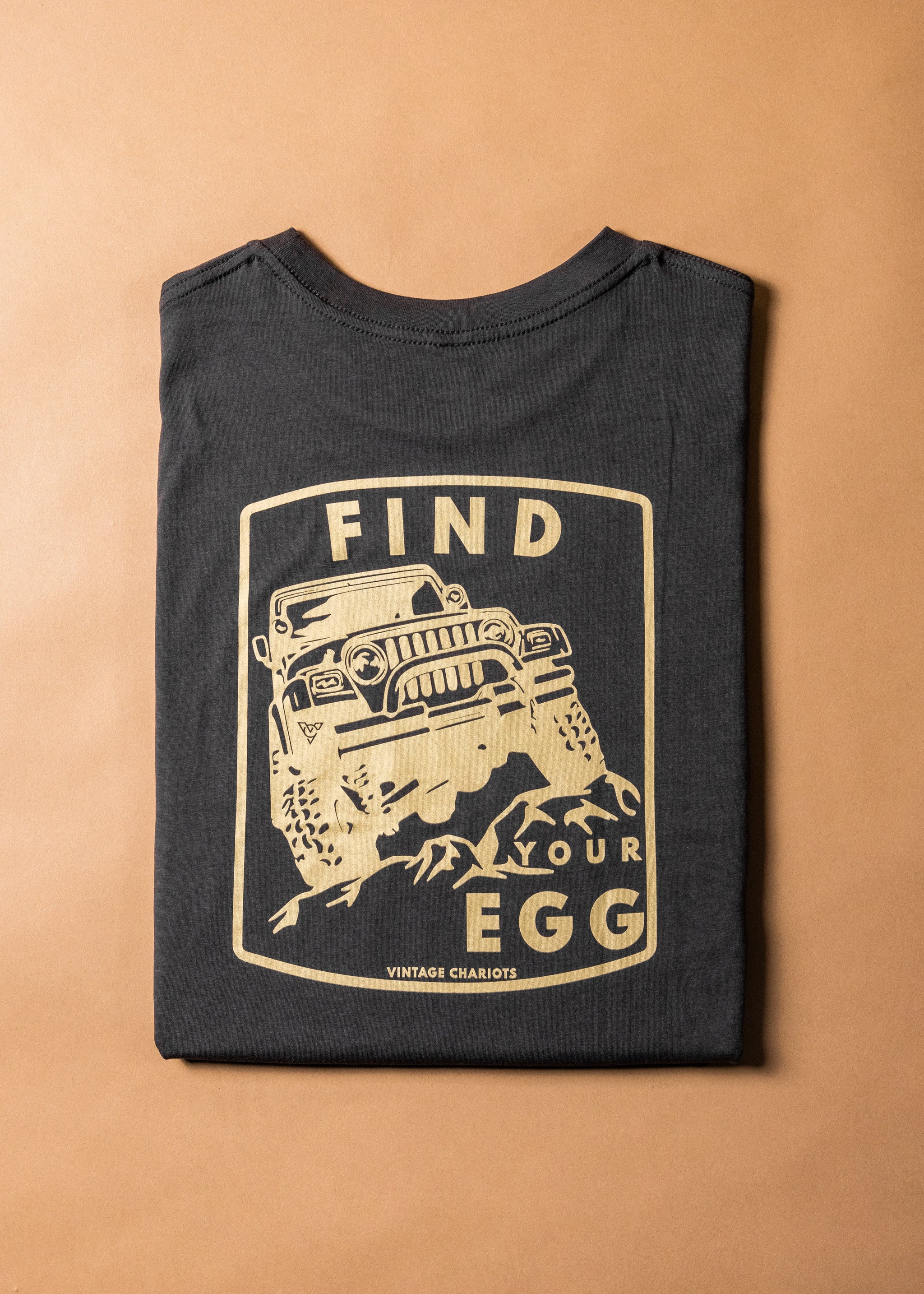 FIND YOUR EGG WOMENS BOYFRIEND TEE (Vintage Black)