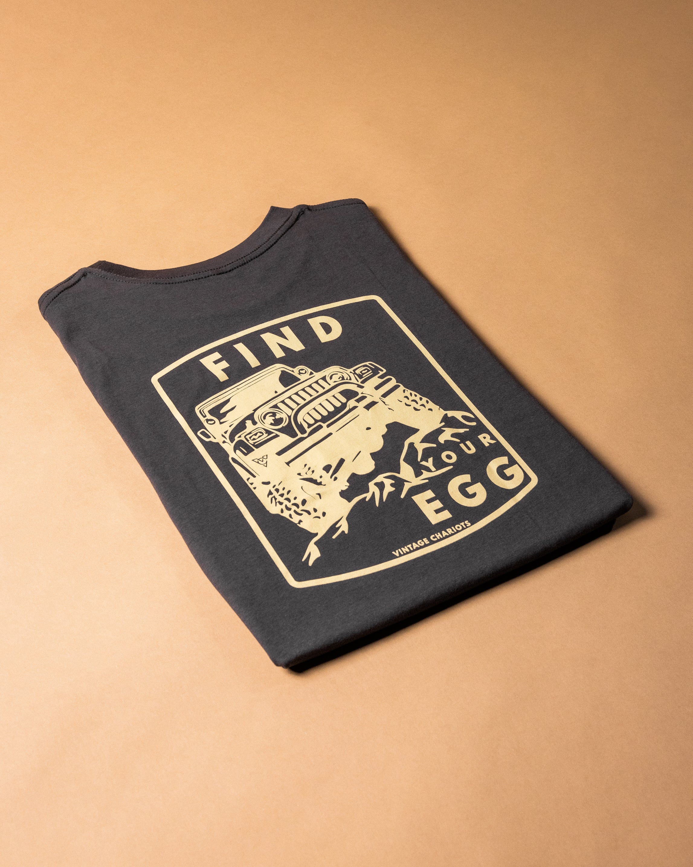 FIND YOUR EGG WOMENS BOYFRIEND TEE (Vintage Black)