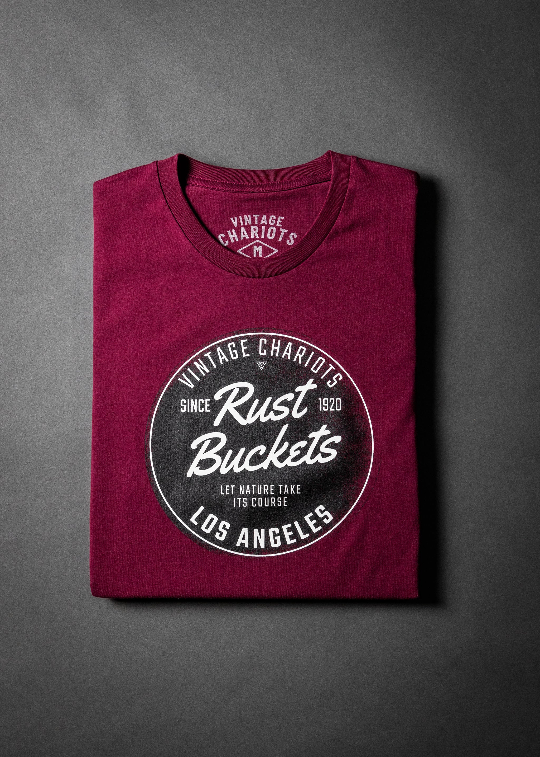 RUST BUCKETS TEE (Maroon)