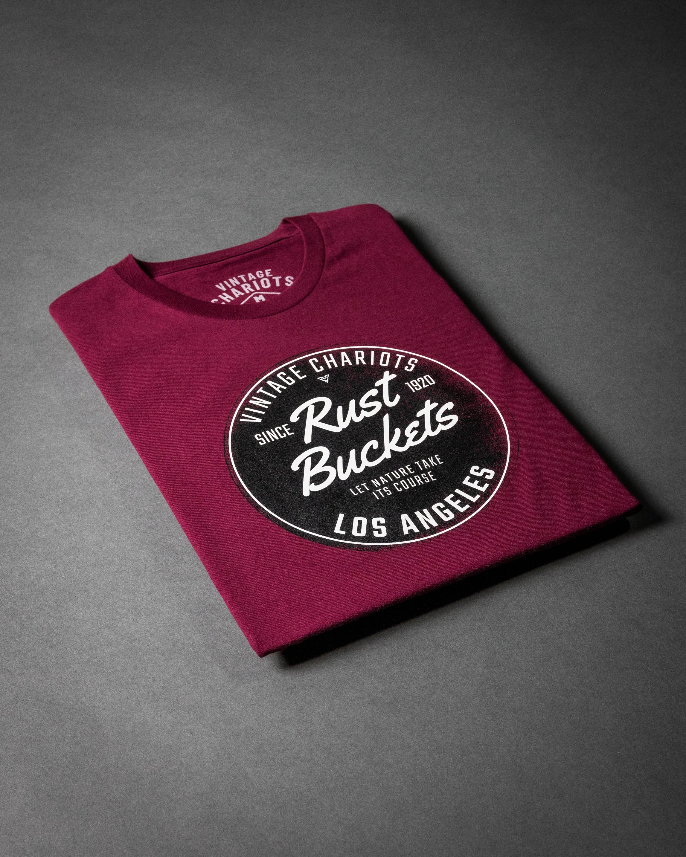 RUST BUCKETS TEE (Maroon)