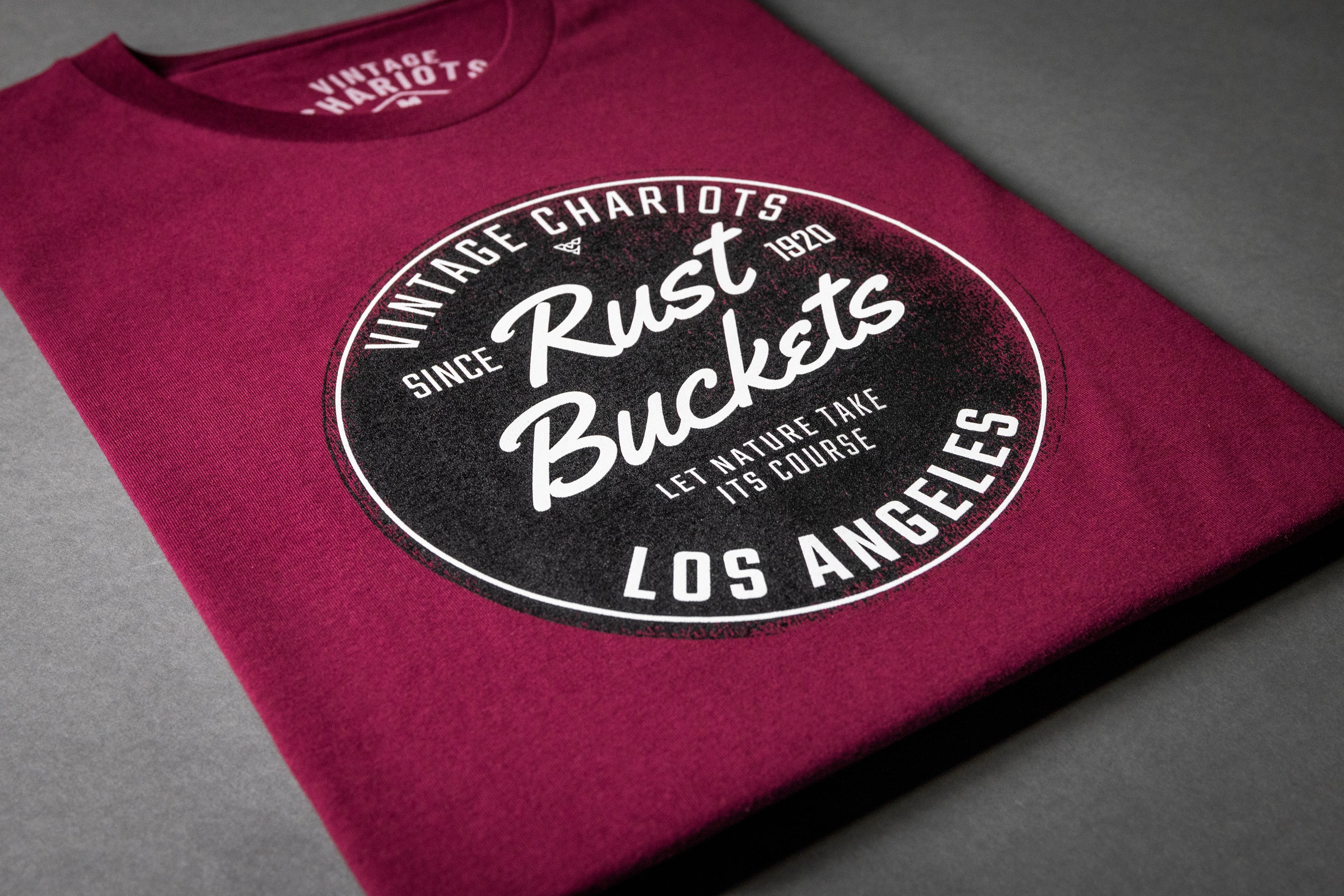 RUST BUCKETS TEE (Maroon)