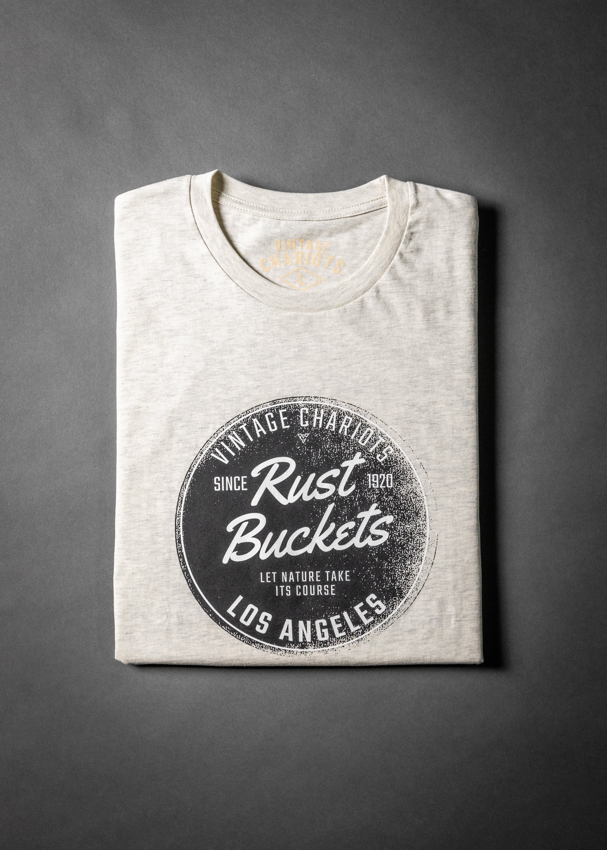 RUST BUCKETS TEE (Oatmeal Heather)