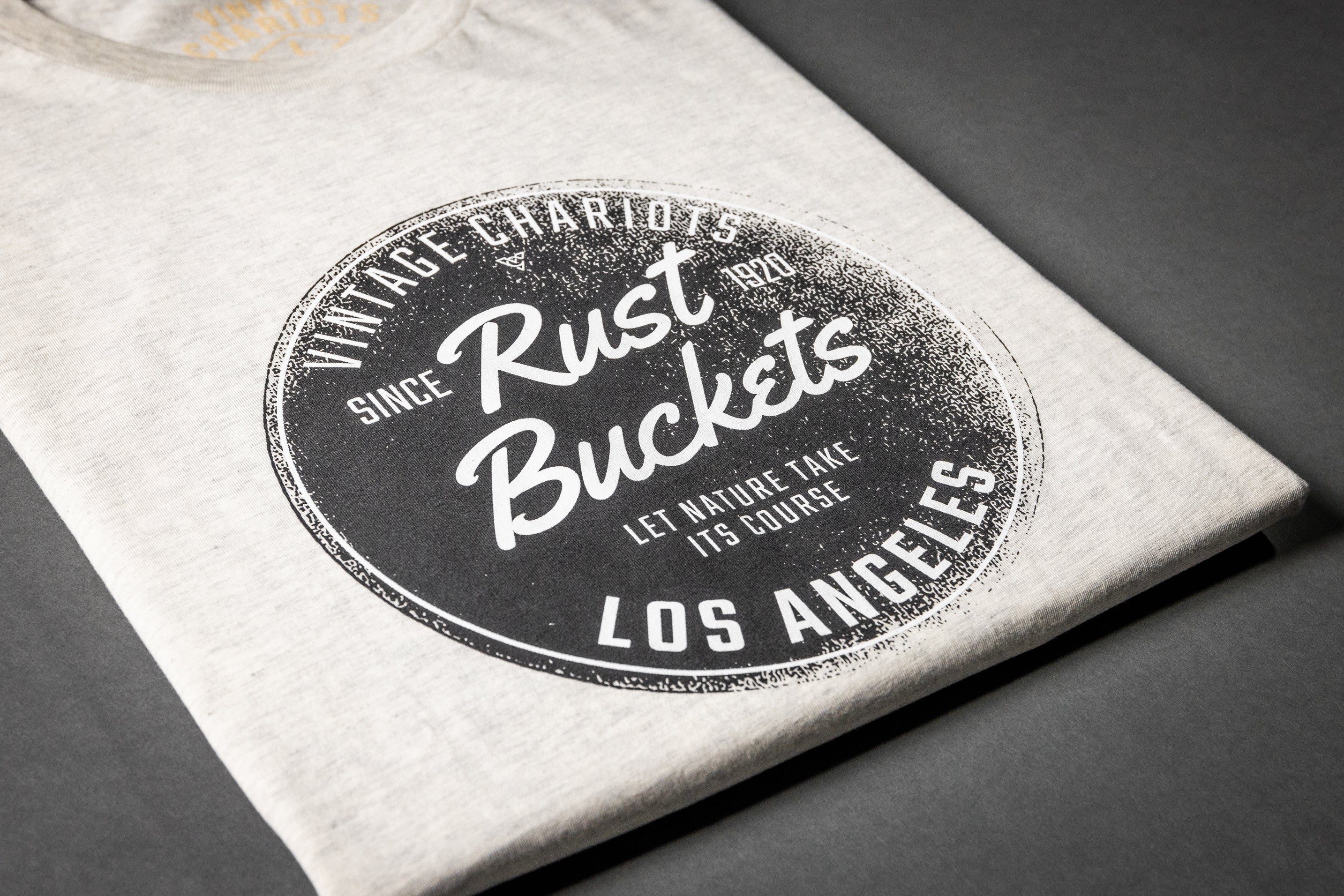 RUST BUCKETS TEE (Oatmeal Heather)