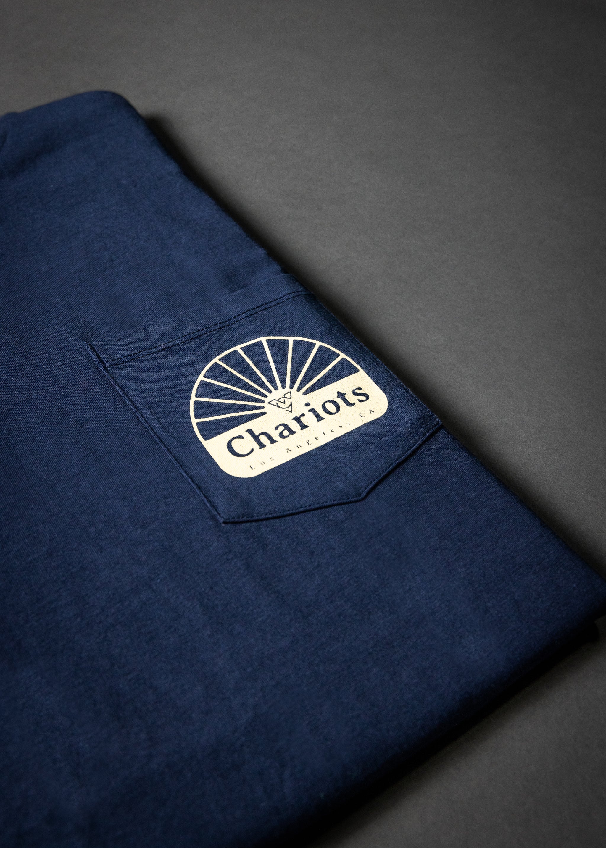 CHARIOT WHEEL POCKET TEE (Navy Blazer)