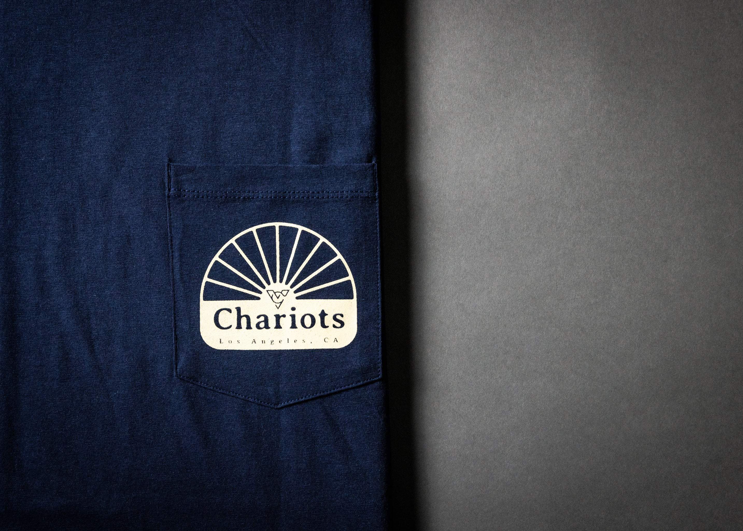 CHARIOT WHEEL POCKET TEE (Navy Blazer)