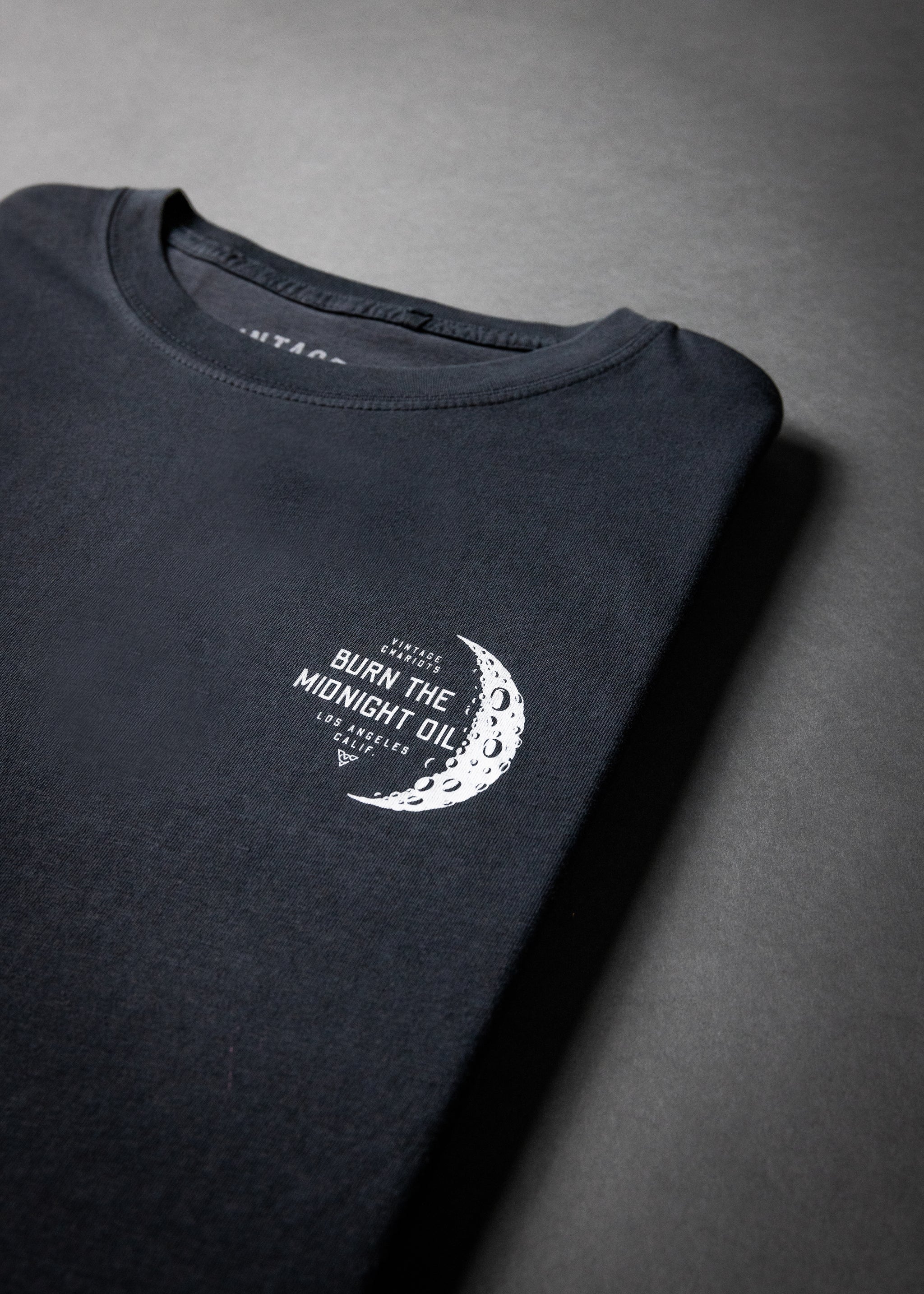 BURN THE MIDNIGHT OIL TEE (Pirate Black)