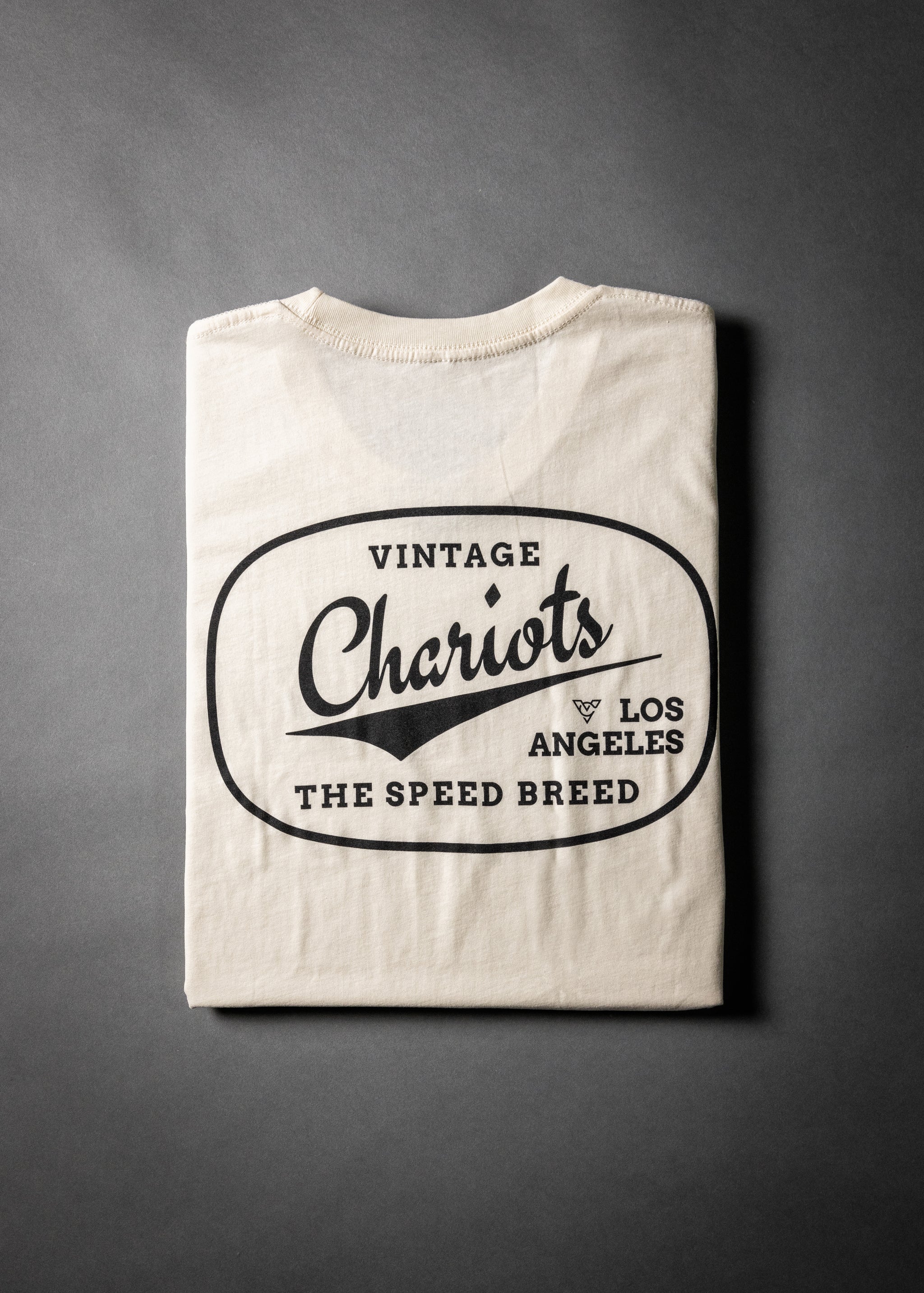 CHARIOTS OVAL LOGO TEE (Vintage White)