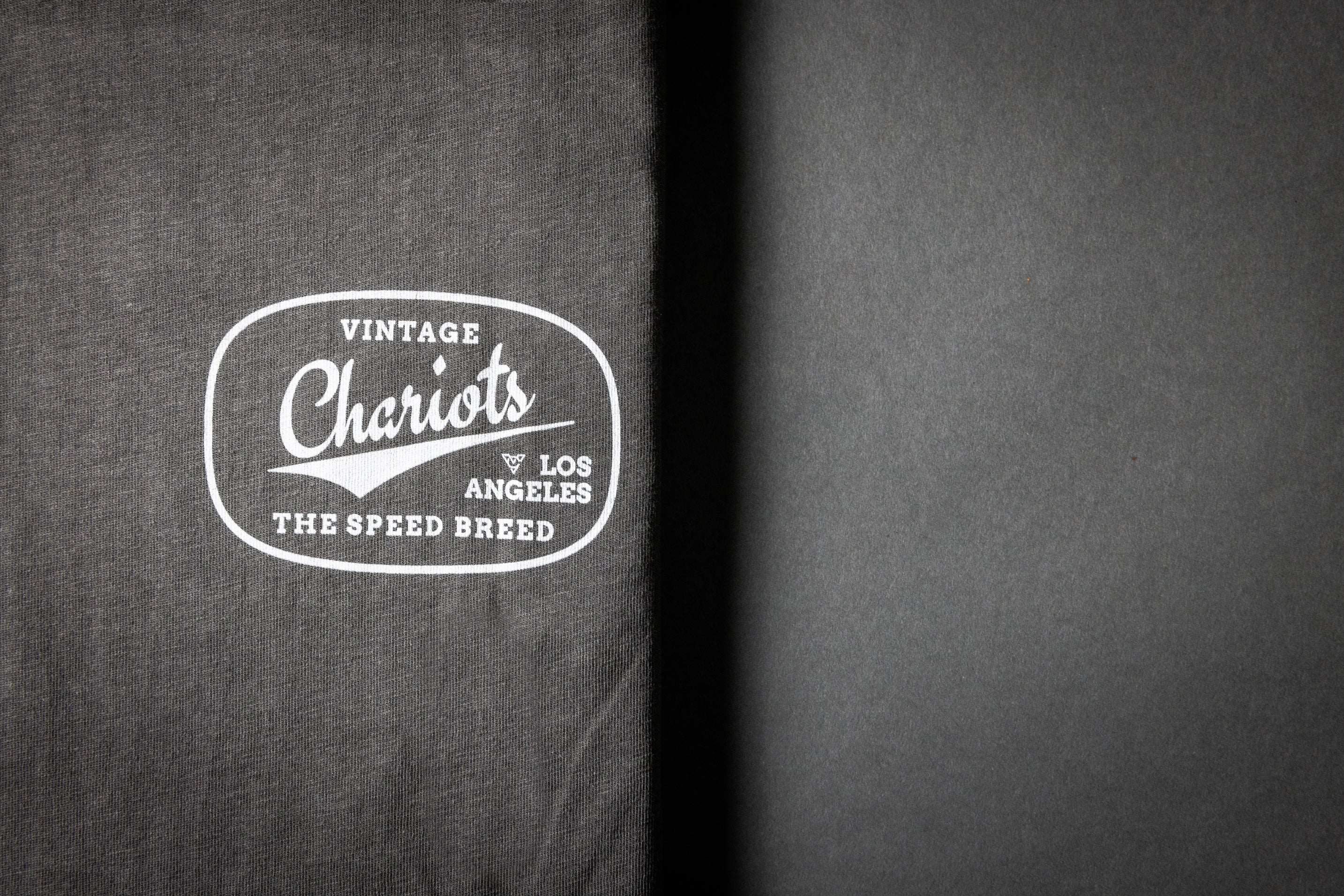 CHARIOTS OVAL LOGO TEE (Cool Grey)