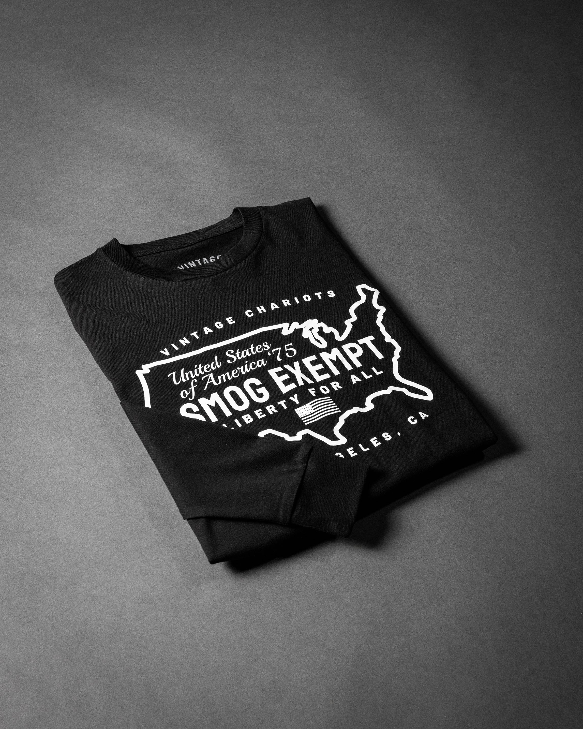 SMOG EXEMPT LONG SLEEVE TEE (Black)