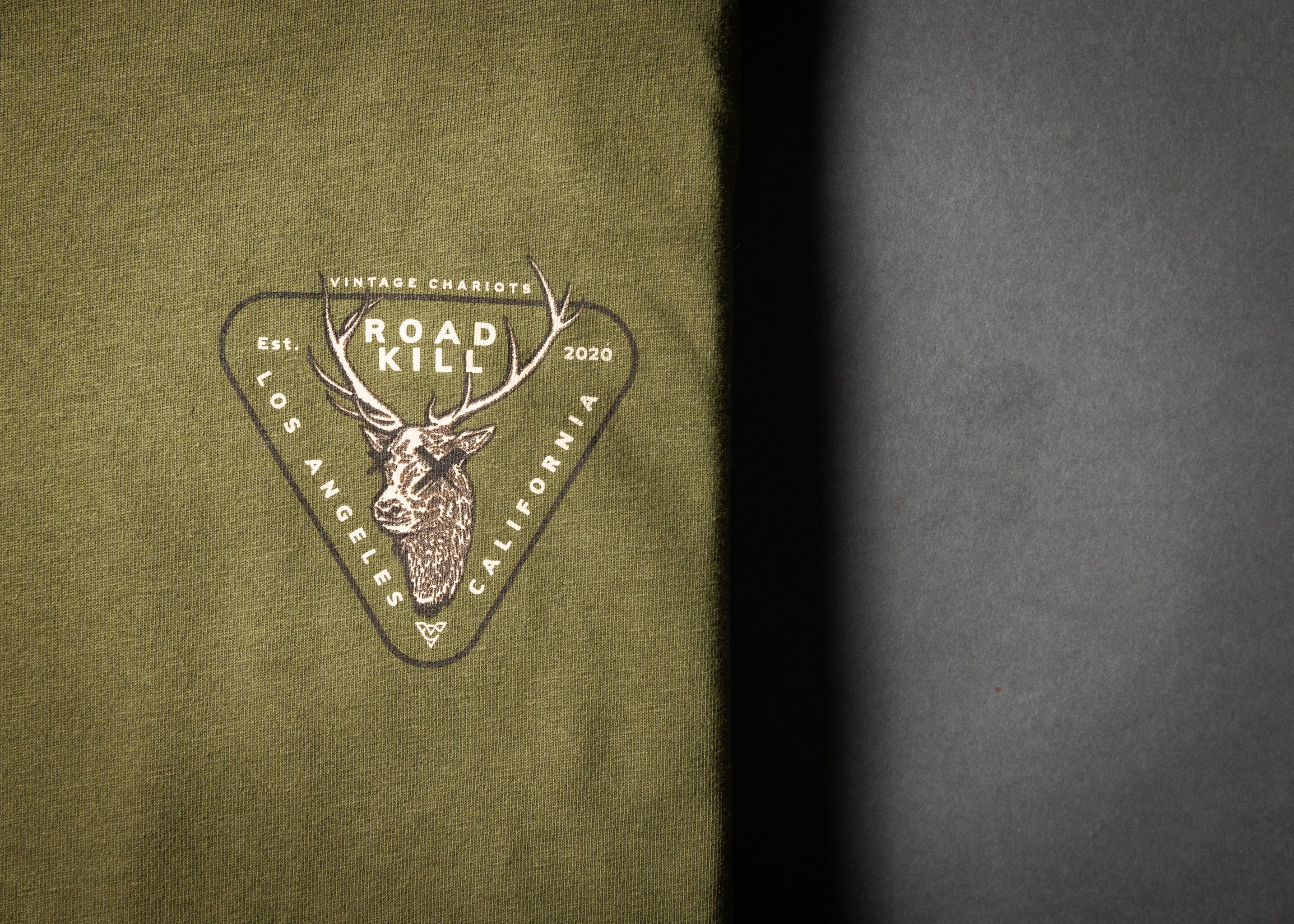 ROAD KILL LONG SLEEVE TEE (Military Green)
