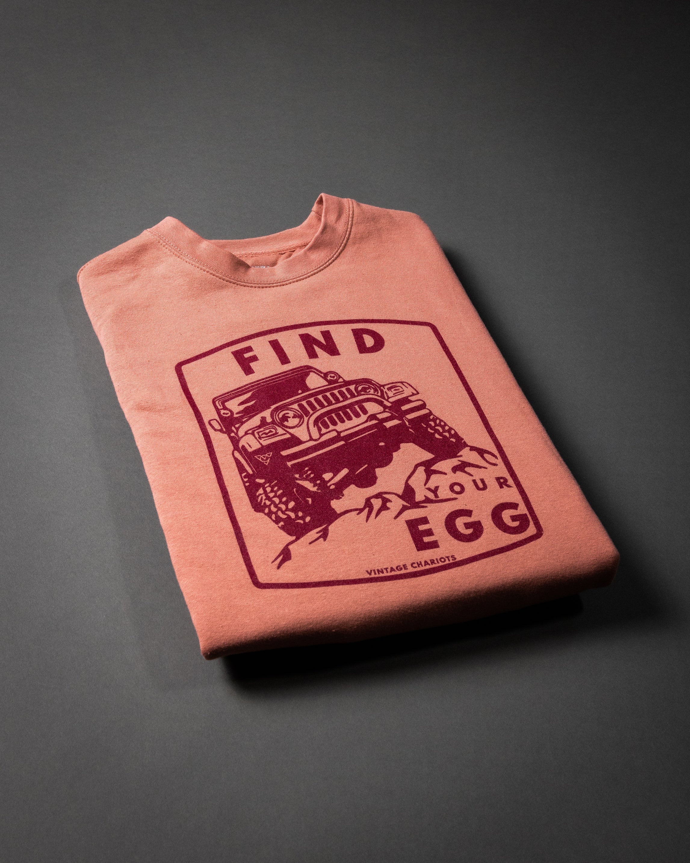 FIND YOUR EGG UNISEX PREMIUM CREW NECK SWEATSHIRT (Dusty Rose)