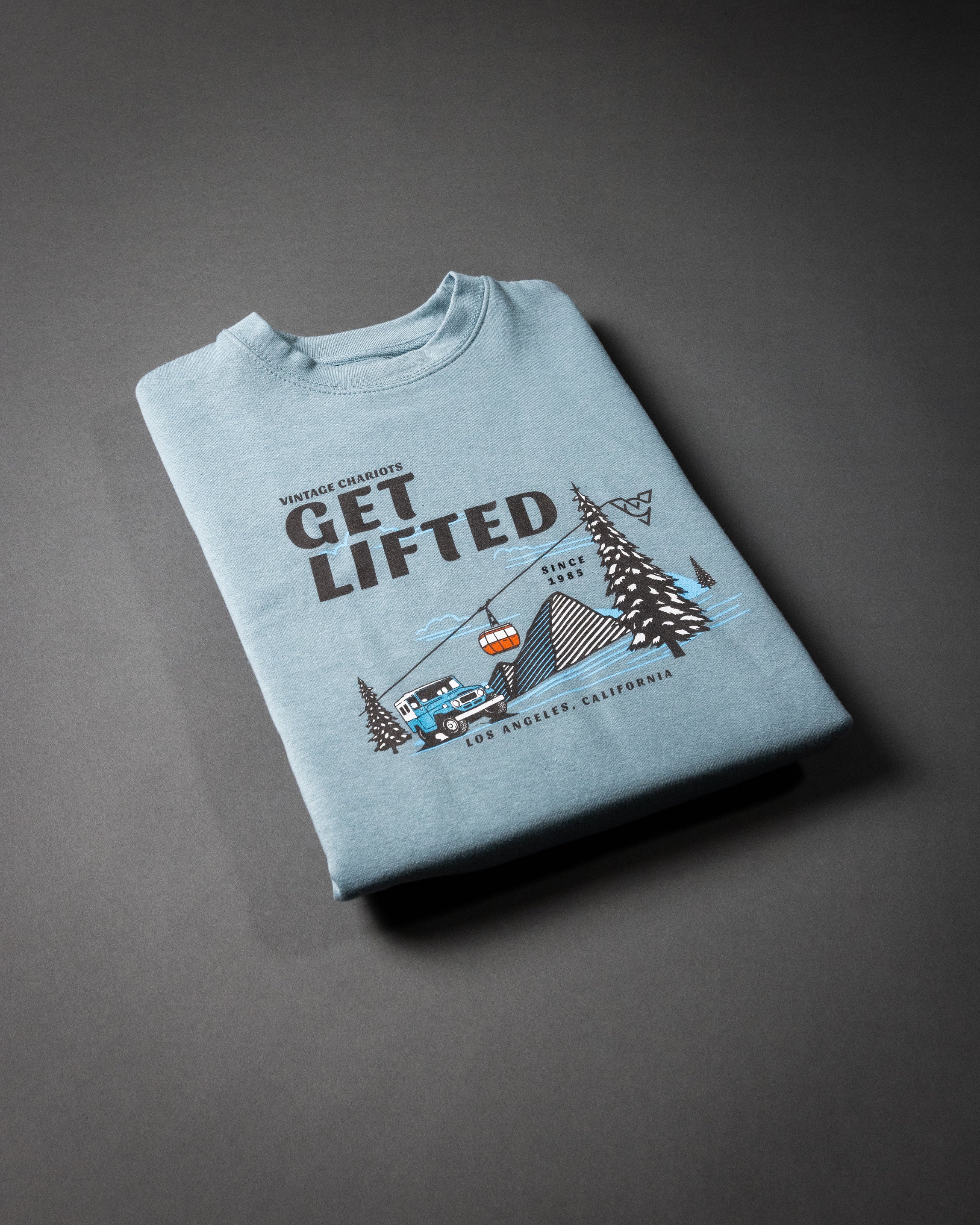 GET LIFTED UNISEX PREMIUM CREW NECK SWEATSHIRT (Agave)