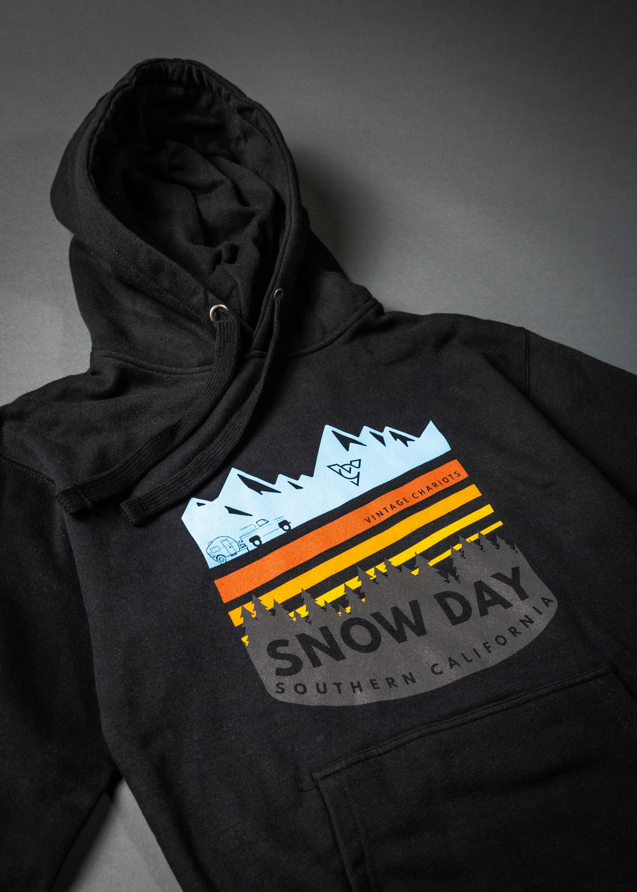 SNOW DAY UNISEX PREMIUM PULLOVER HOODIE (Black)