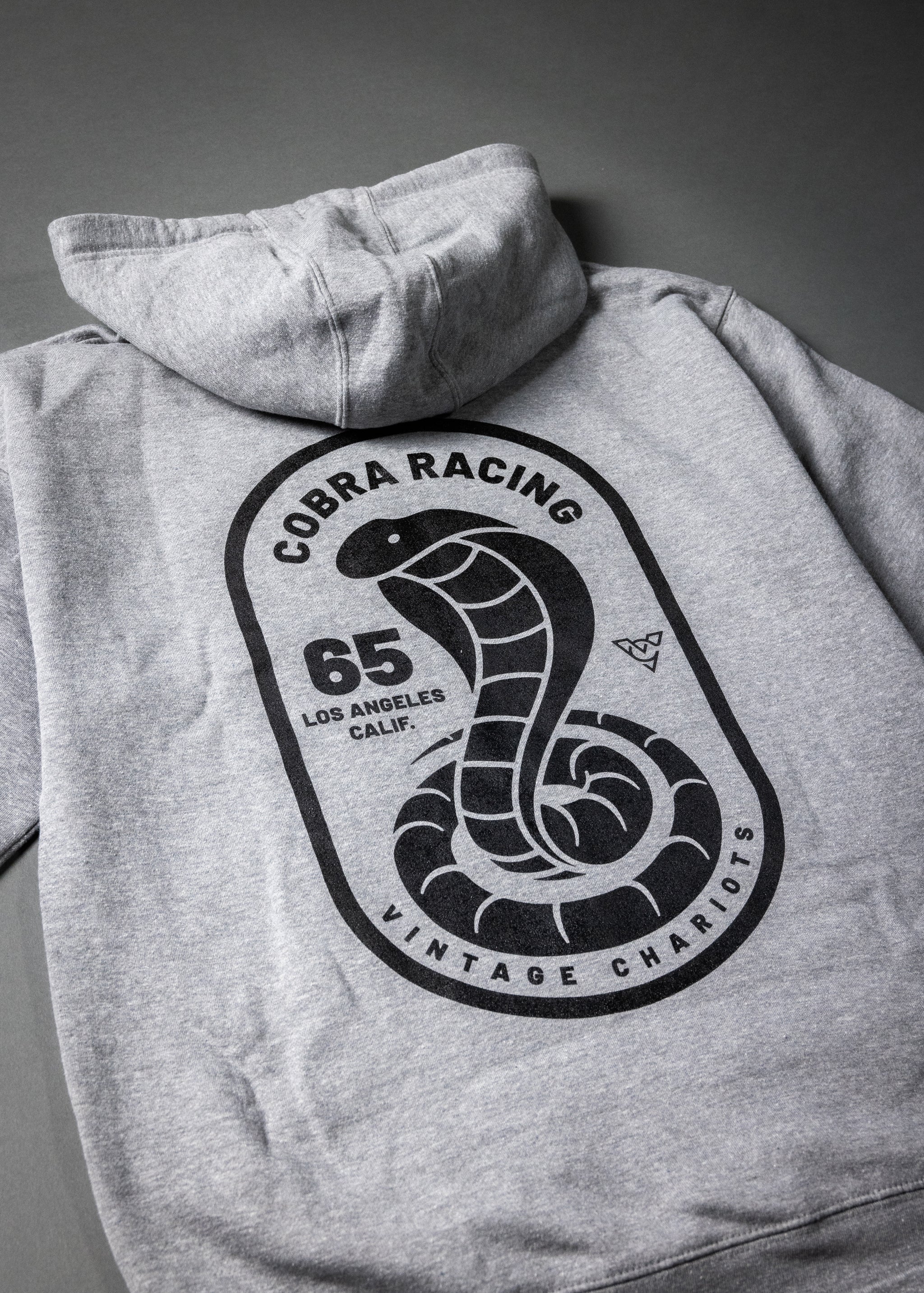 COBRA RACING UNISEX PREMIUM PULLOVER HOODIE (Carbon Gray)