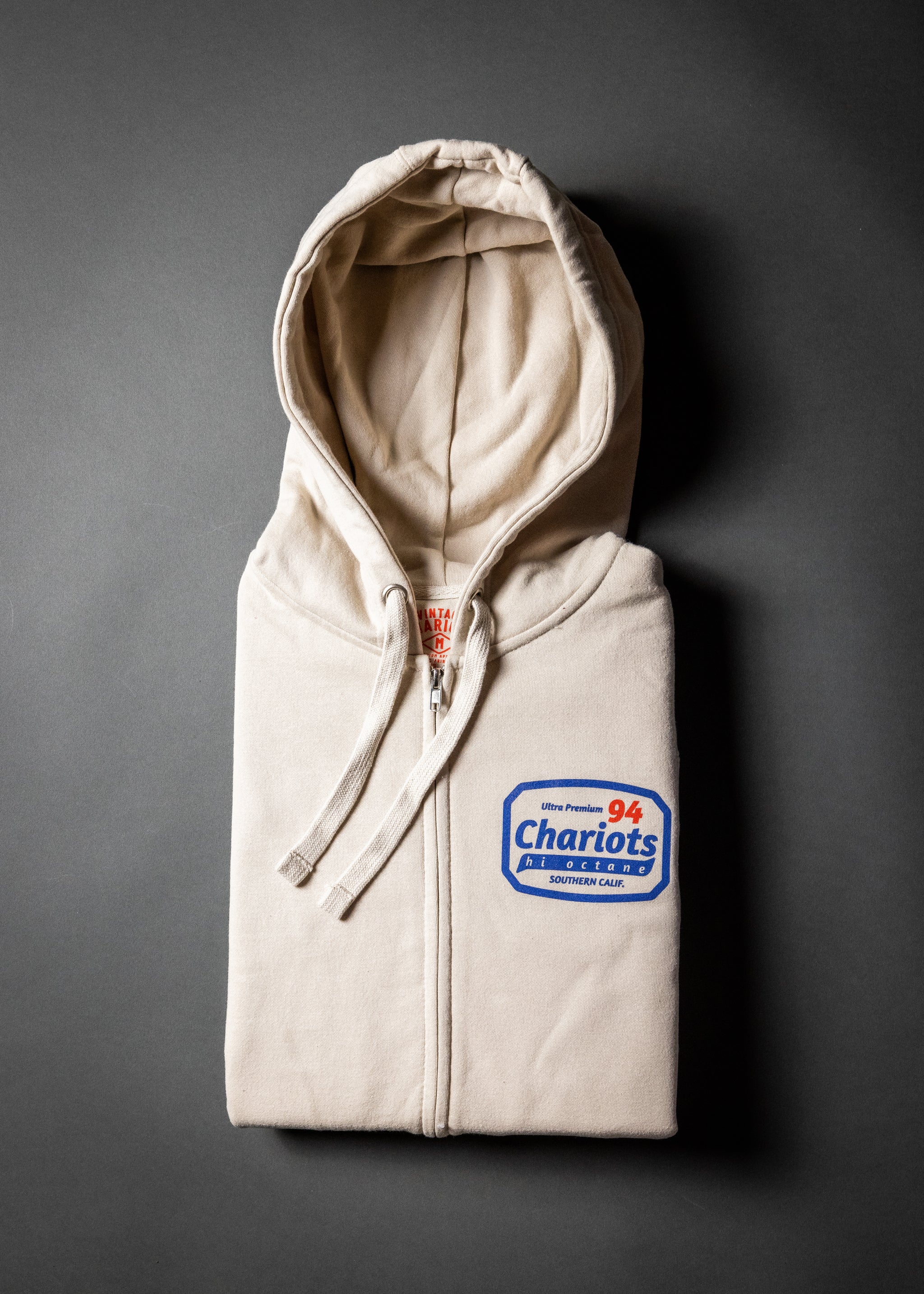 HI OCTANE 94 PREMIUM FULL-ZIP HOODIE (Bone)