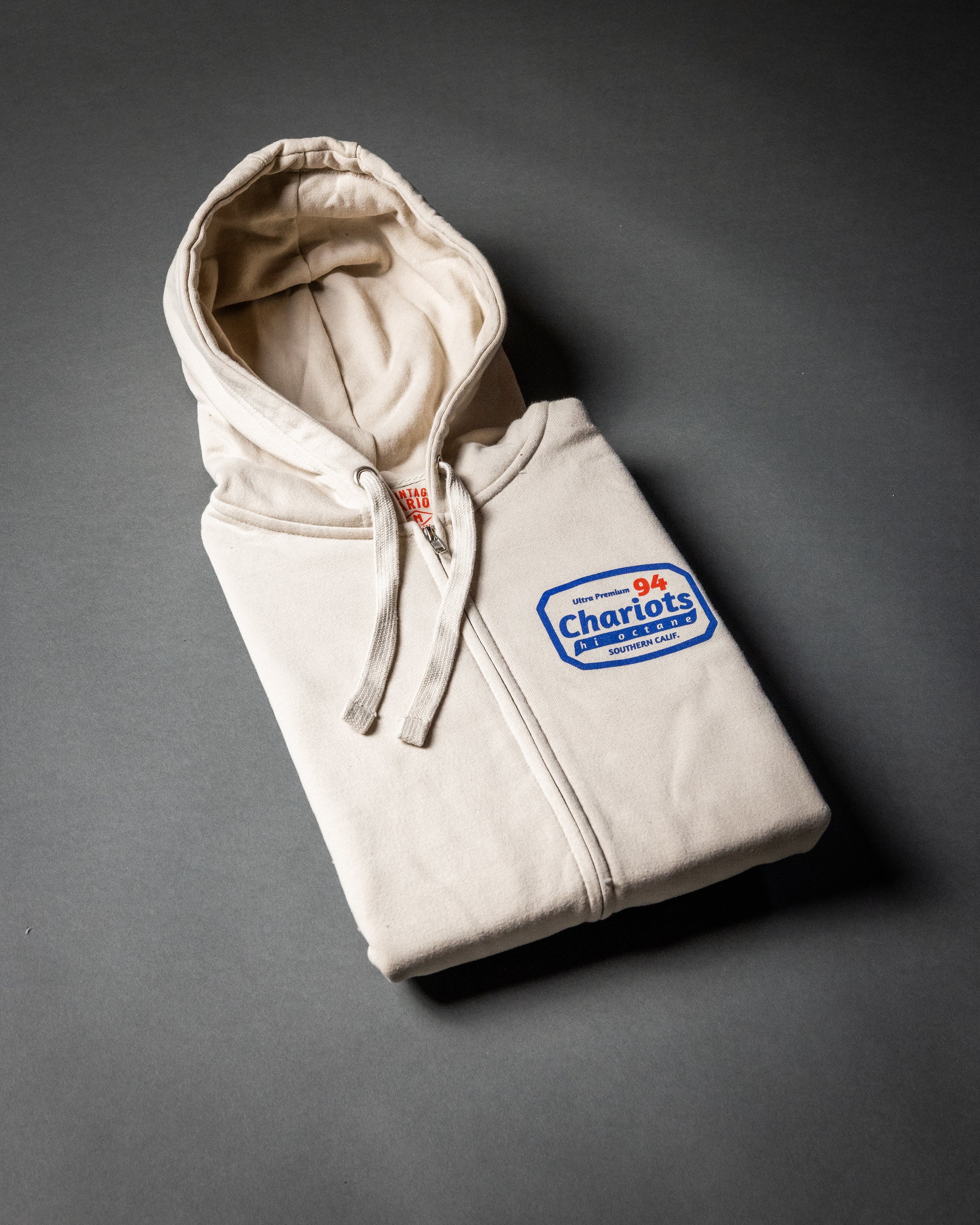 HI OCTANE 94 PREMIUM FULL-ZIP HOODIE (Bone)