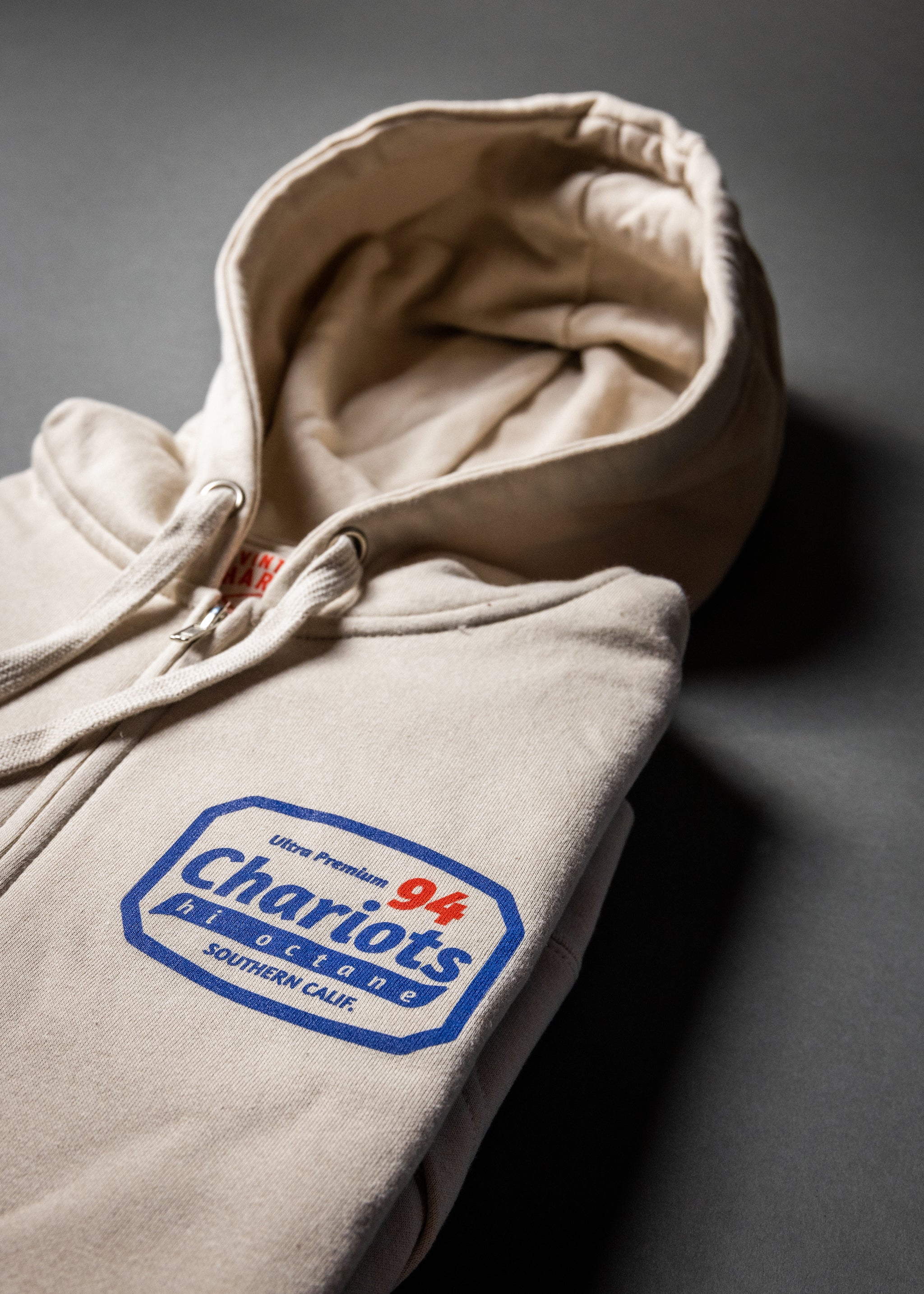 HI OCTANE 94 PREMIUM FULL-ZIP HOODIE (Bone)