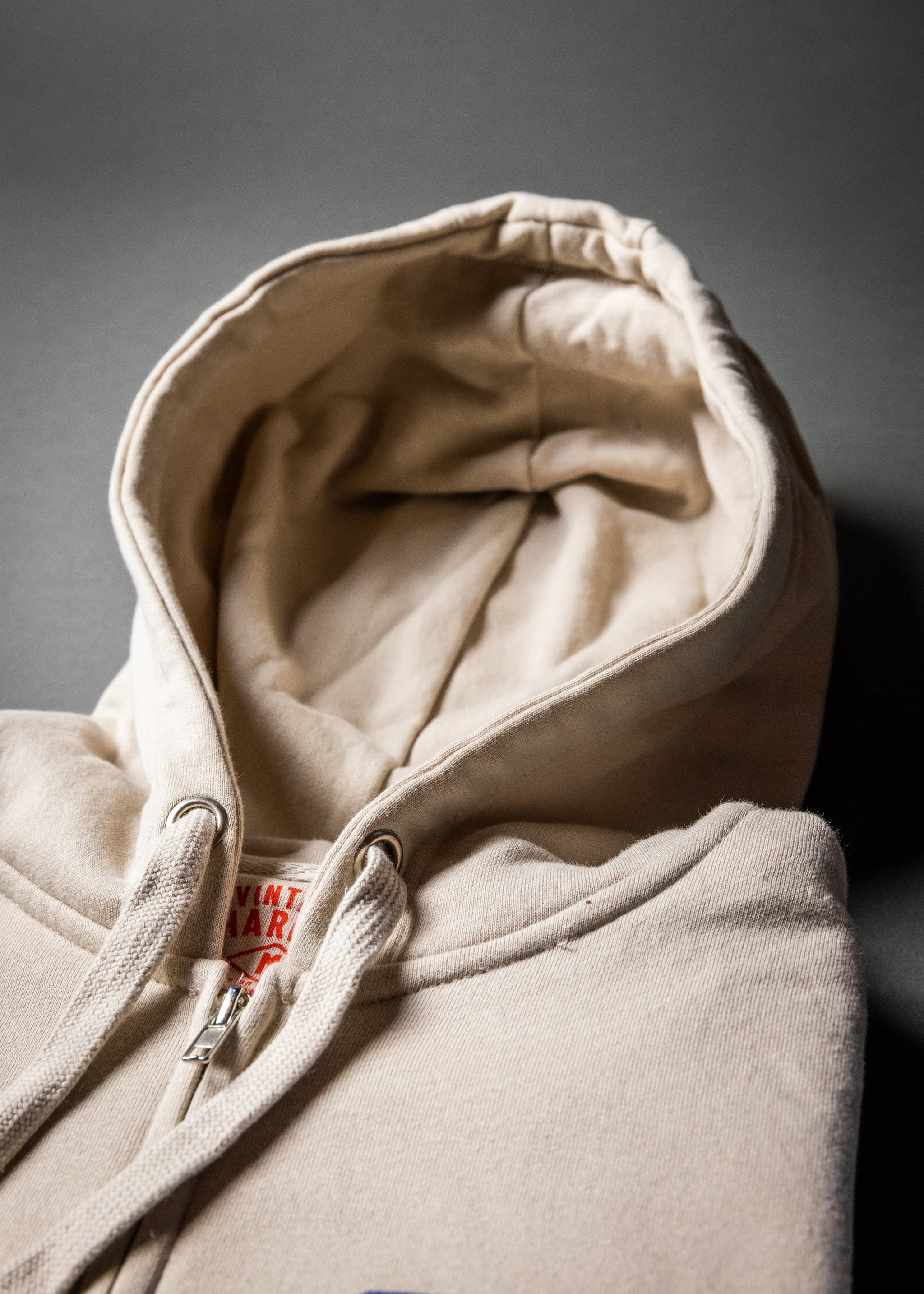 HI OCTANE 94 PREMIUM FULL-ZIP HOODIE (Bone)