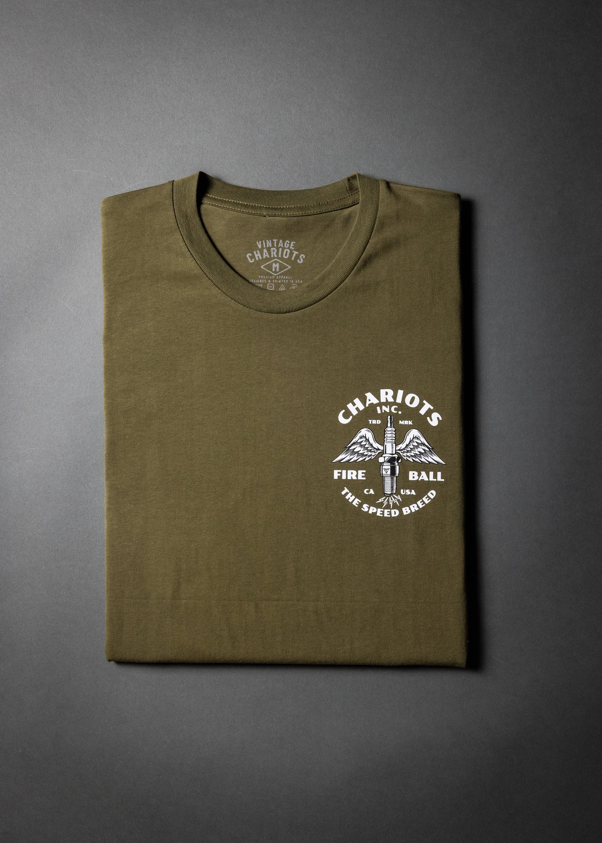 FIREBALL TEE (Military Green)