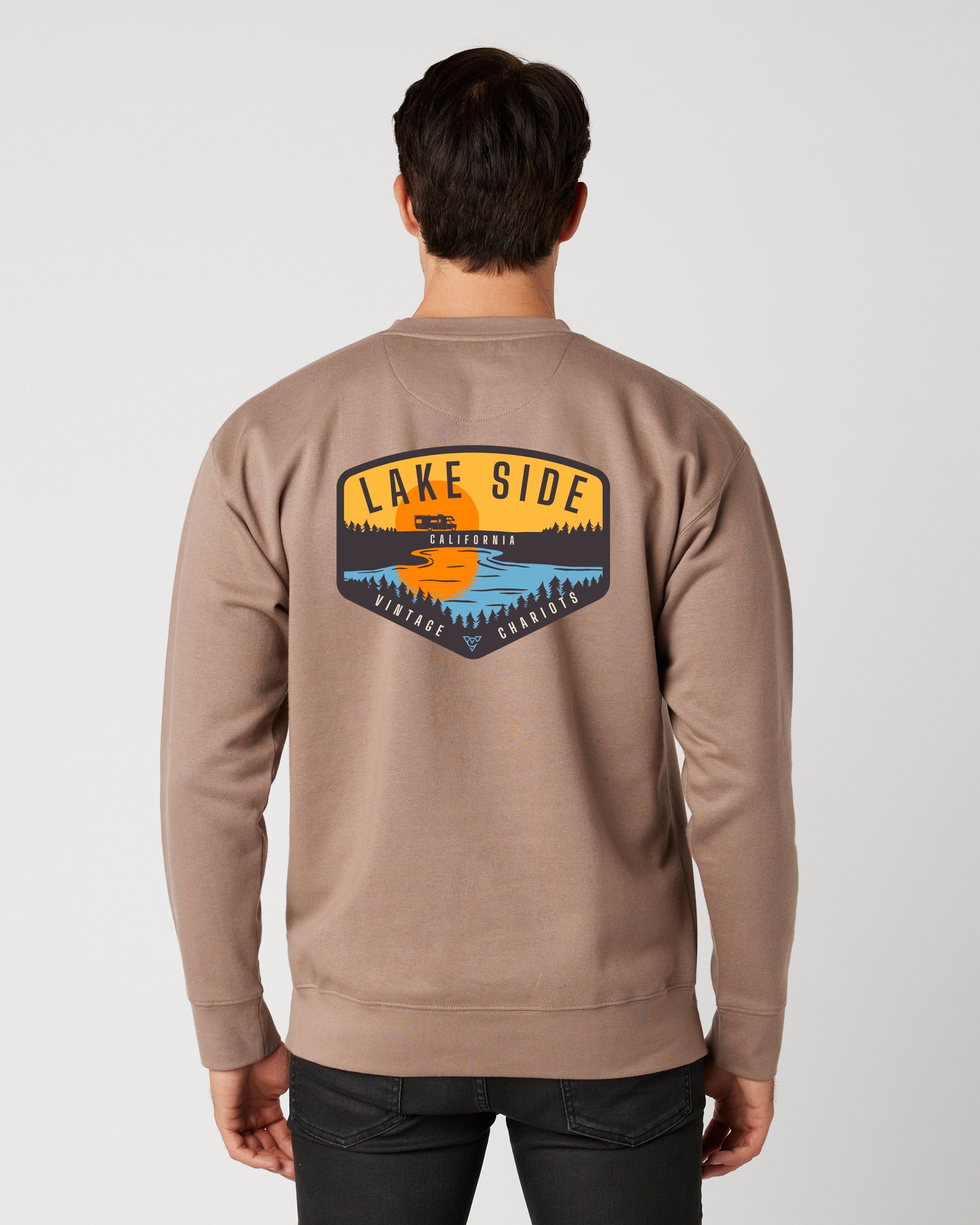 LAKESIDE UNISEX PREMIUM CREW NECK SWEATSHIRT (Latte)