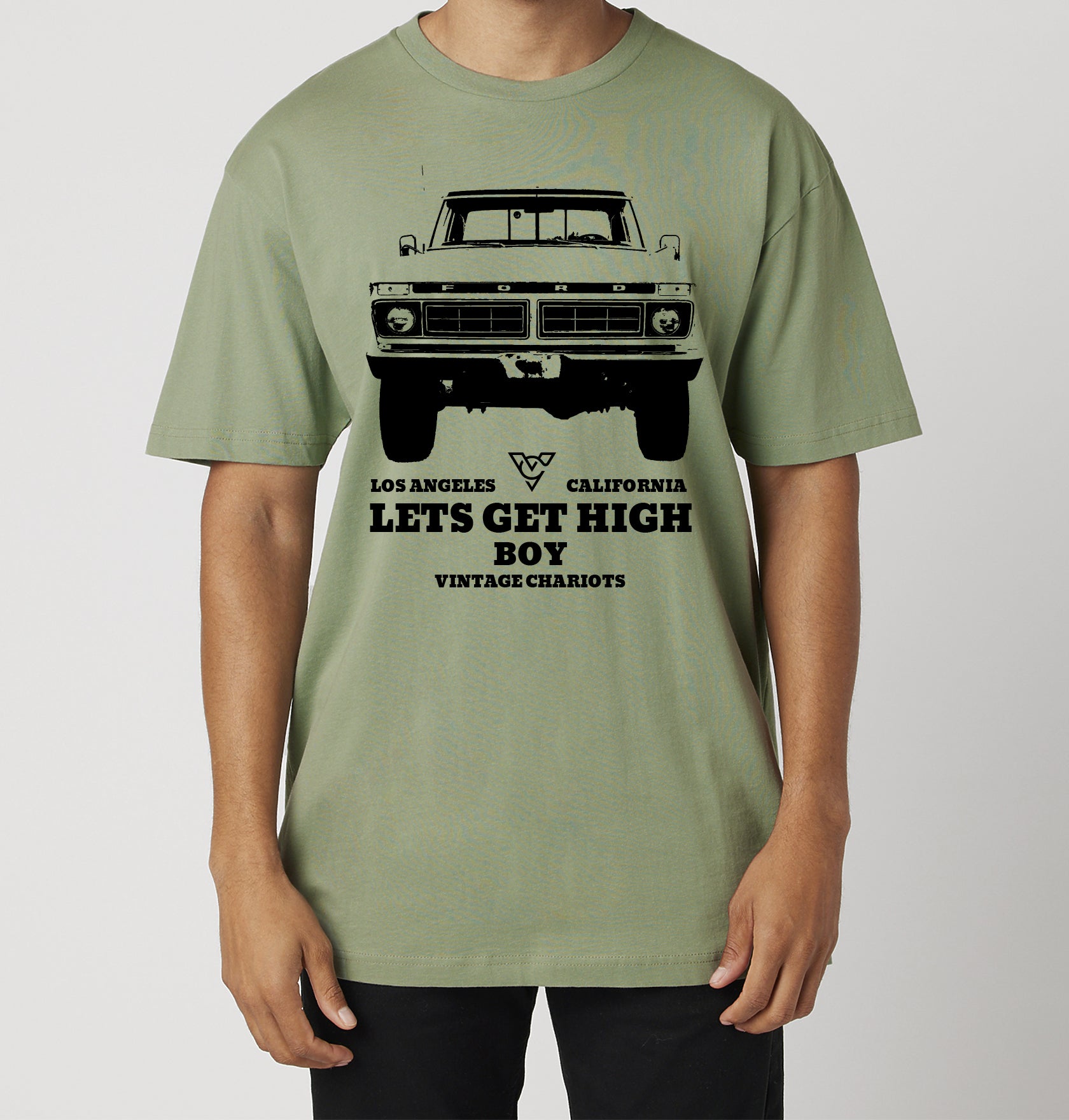 LETS GET HIGH BOY TEE (Artichoke)