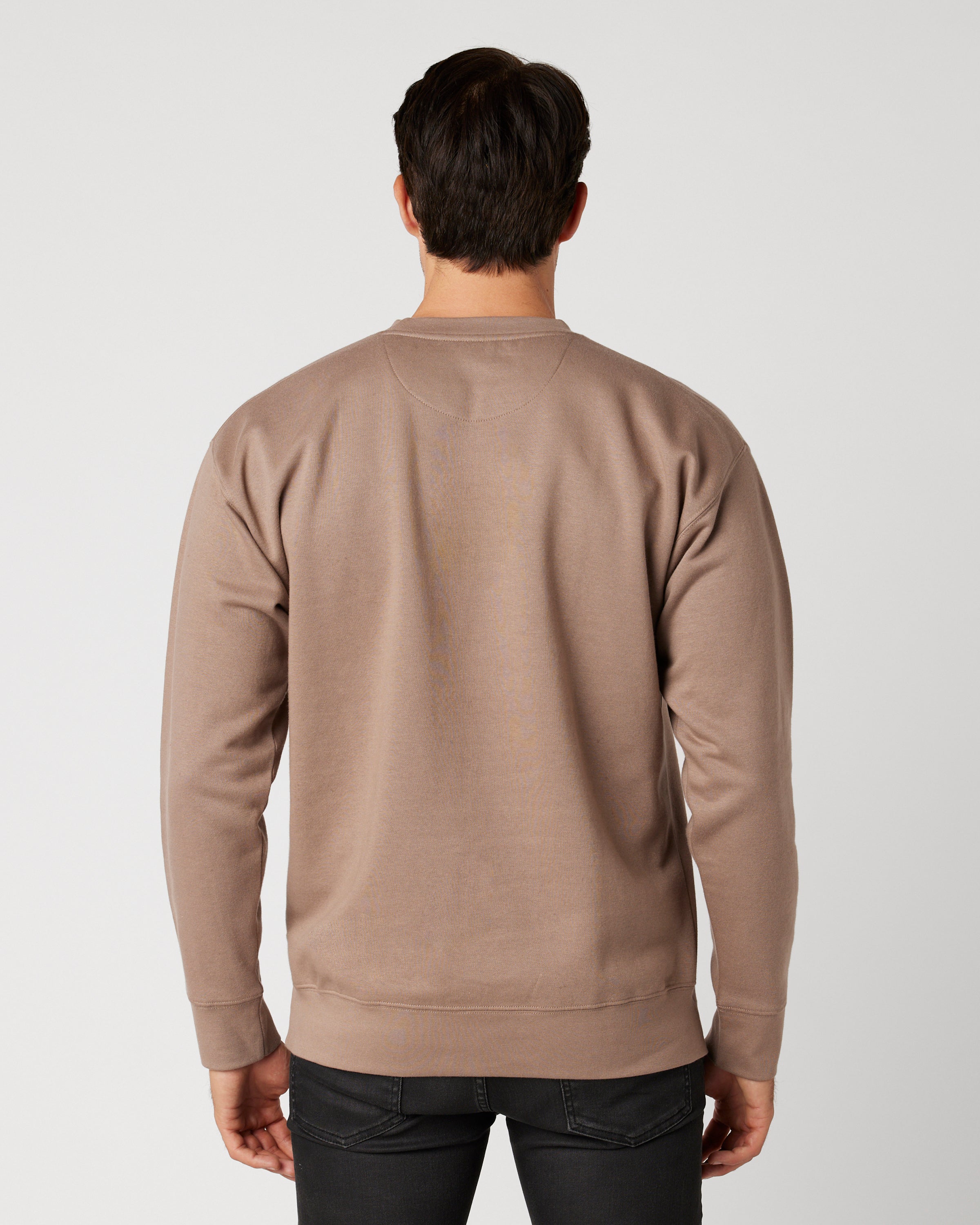 HAREPIN UNISEX PREMIUM CREW NECK SWEATSHIRT (Latte)
