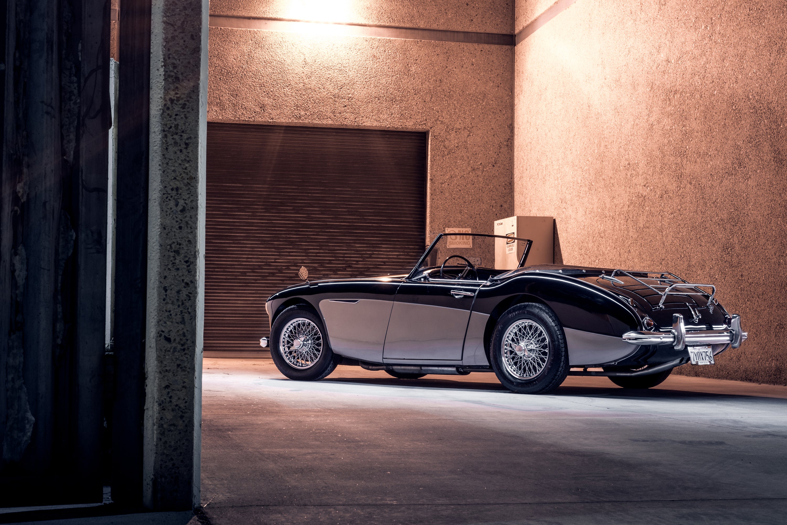 1962 Austin Healey 3000 3/4 Rear Profile FINE ART PRINT