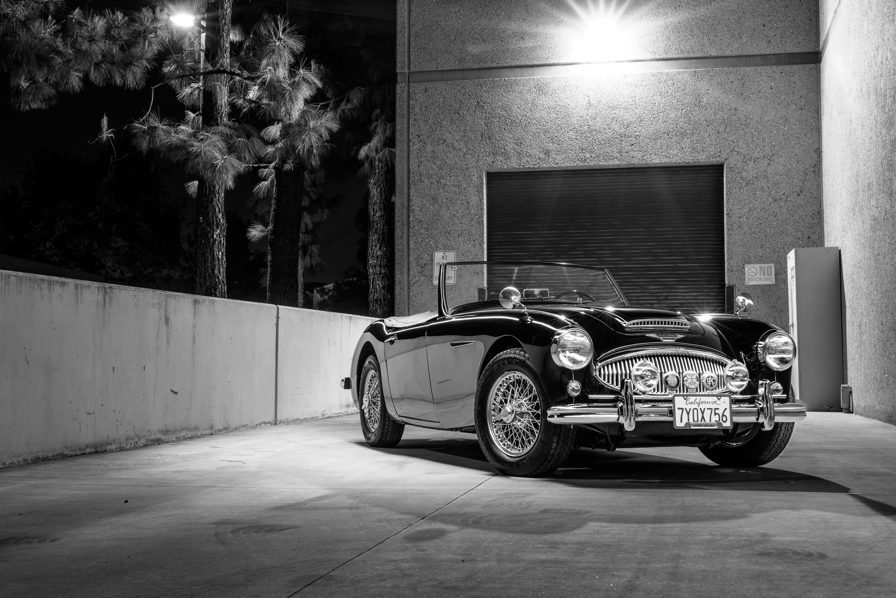1962 Austin Healey 3000 3/4 Front Profile FINE ART PRINT