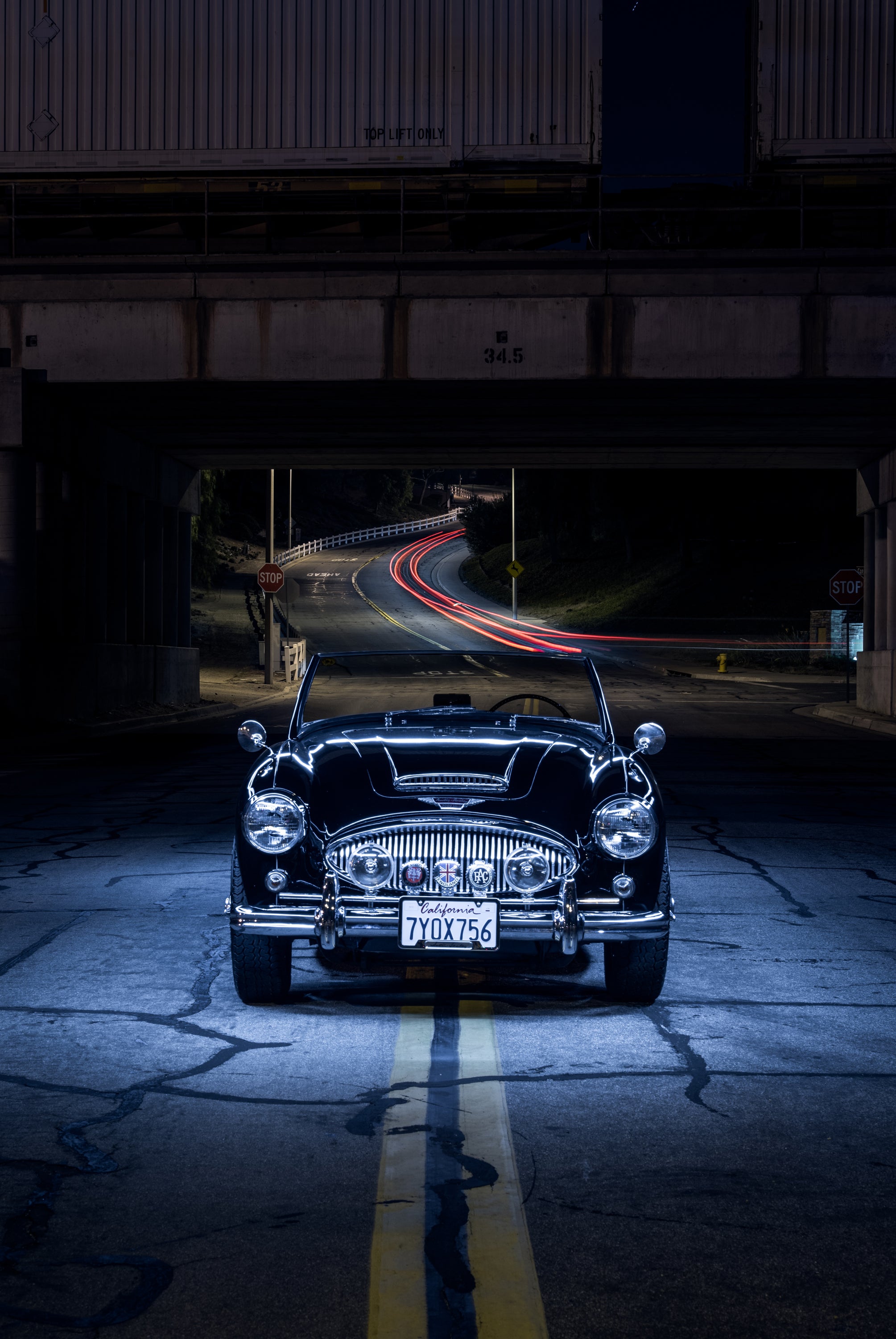 1962 Austin Healey 3000 Frontal FINE ART PRINT