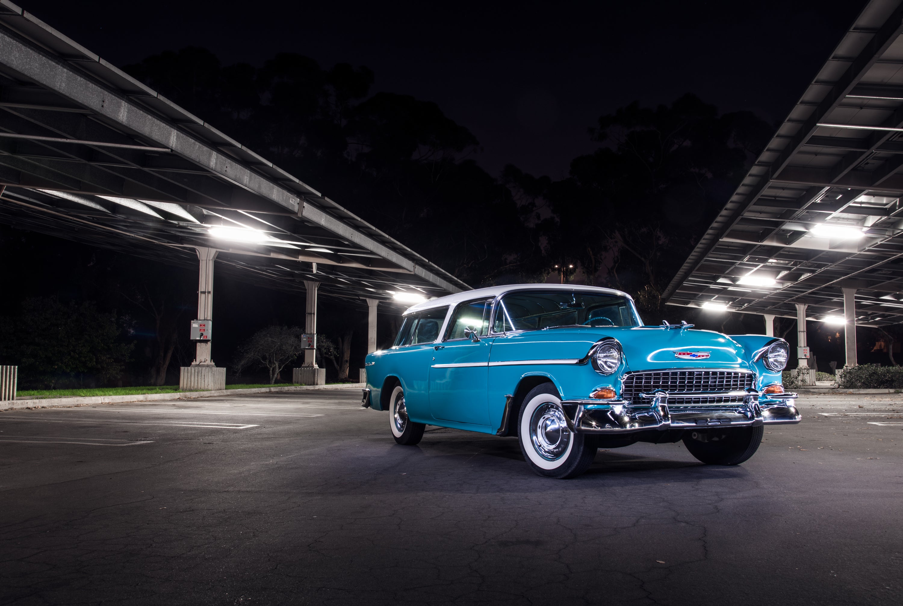 1955 Chevrolet Nomad Front 3/4 FINE ART PRINT