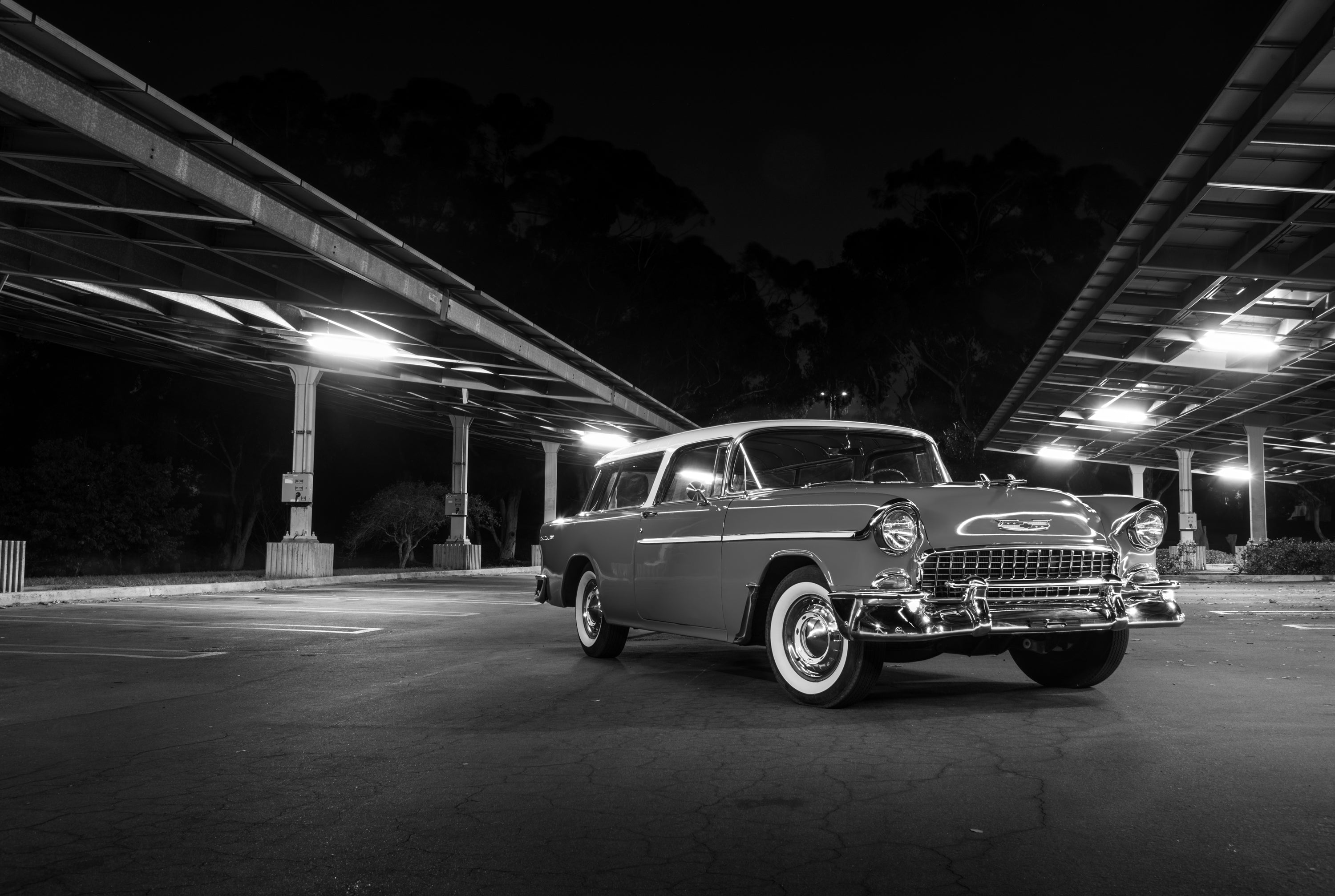 1955 Chevrolet Nomad Front 3/4 FINE ART PRINT