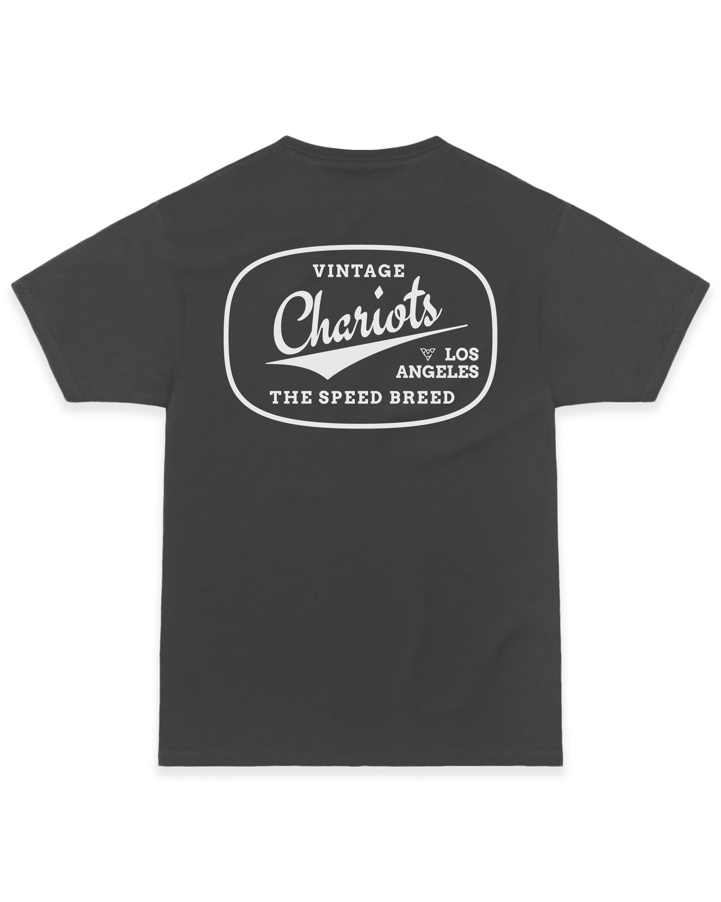 CHARIOTS OVAL LOGO TEE (Cool Grey)