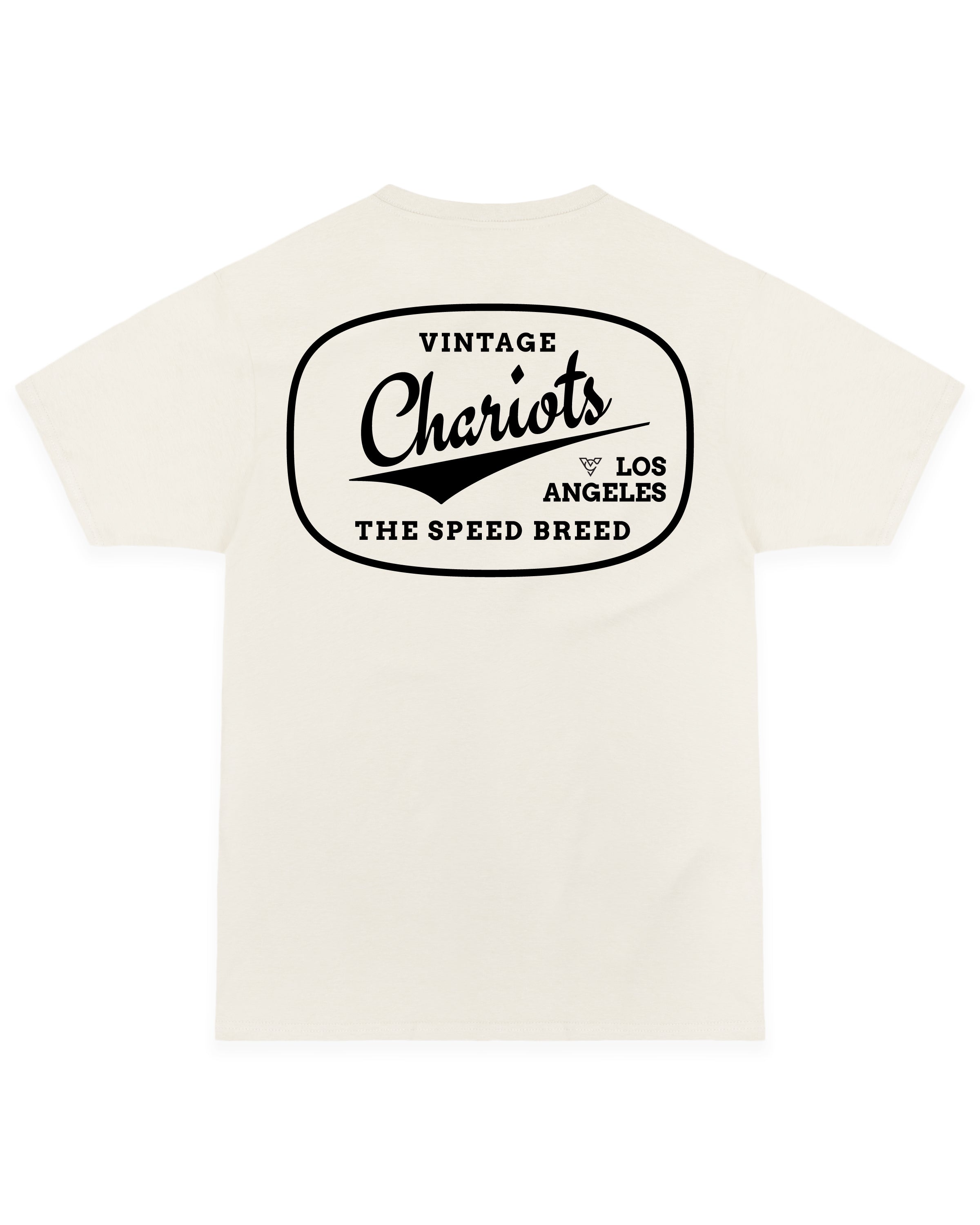 CHARIOTS OVAL LOGO TEE (Vintage White)
