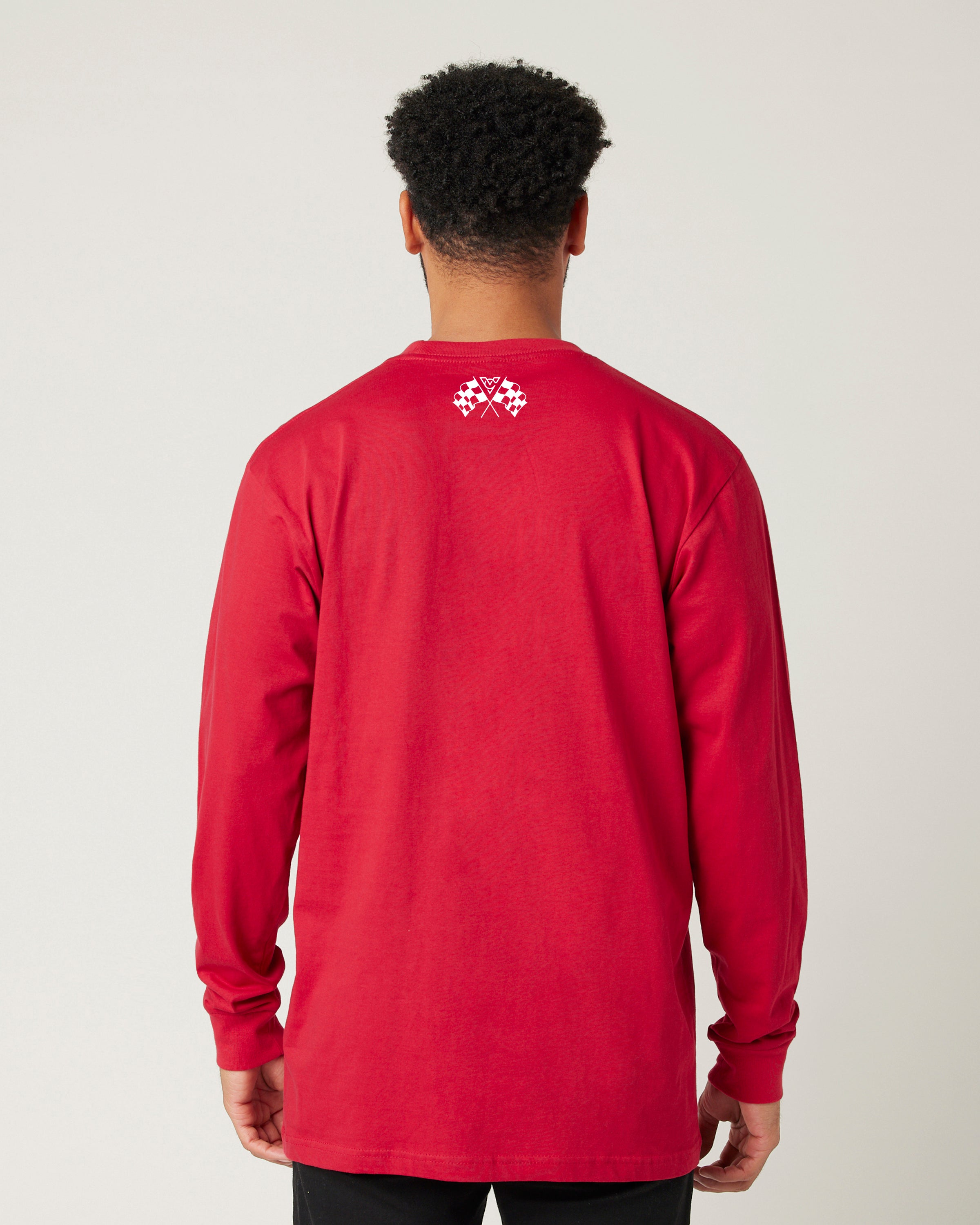 Palm Tree Speed Breed Long Sleeve Tee (Team Red)