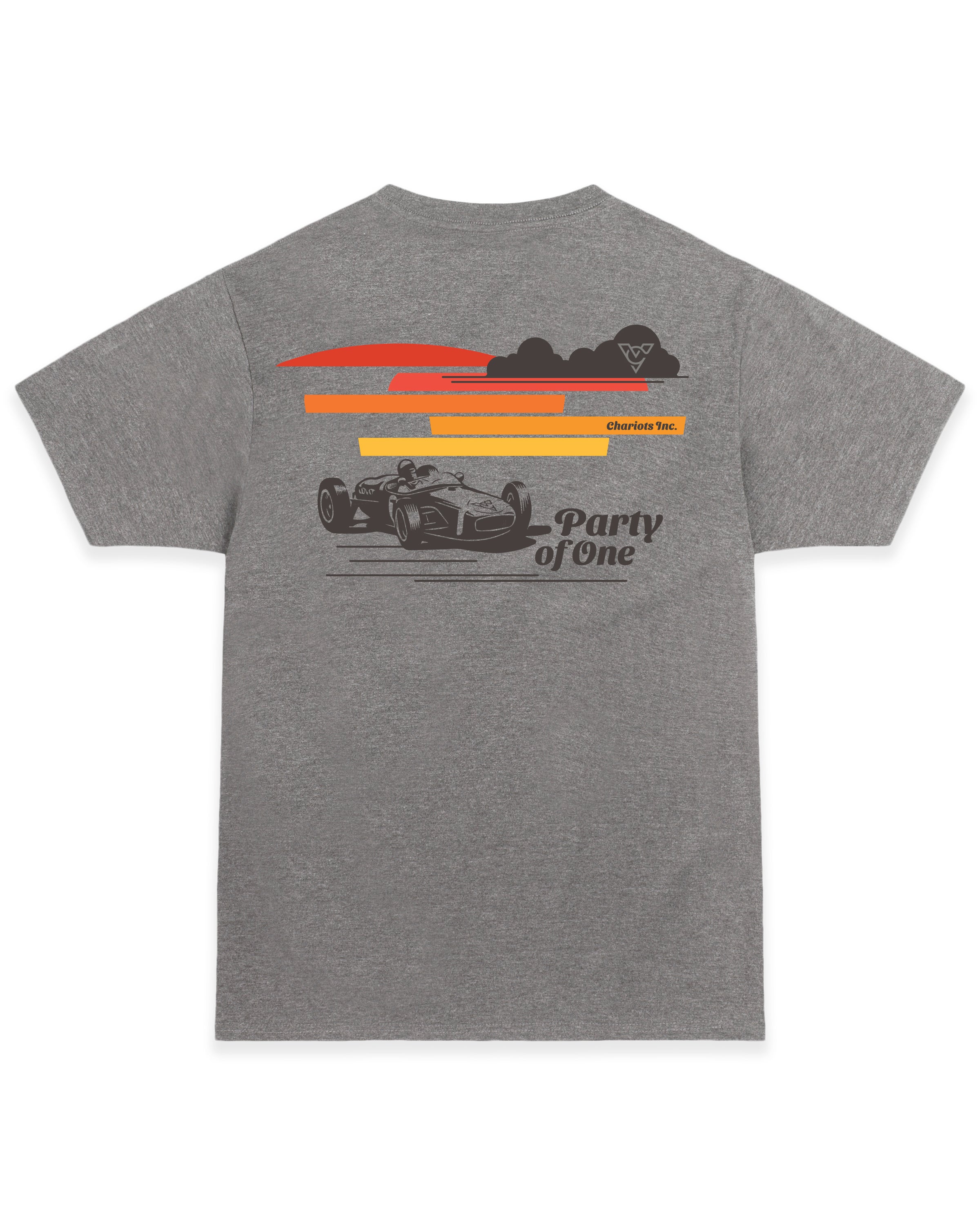 PARTY OF ONE TEE (Athletic Heather)