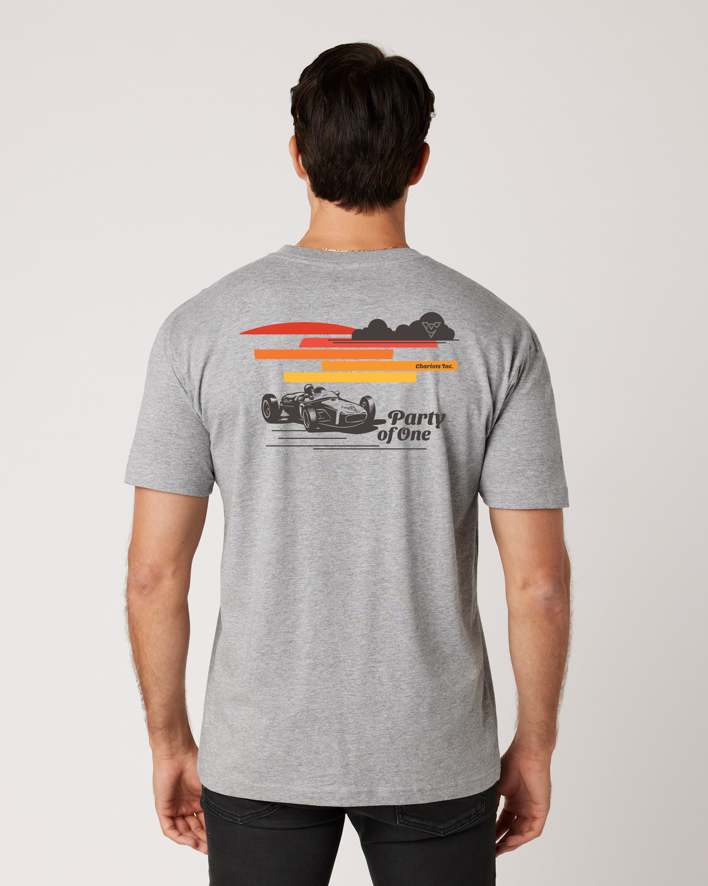 PARTY OF ONE TEE (Athletic Heather)