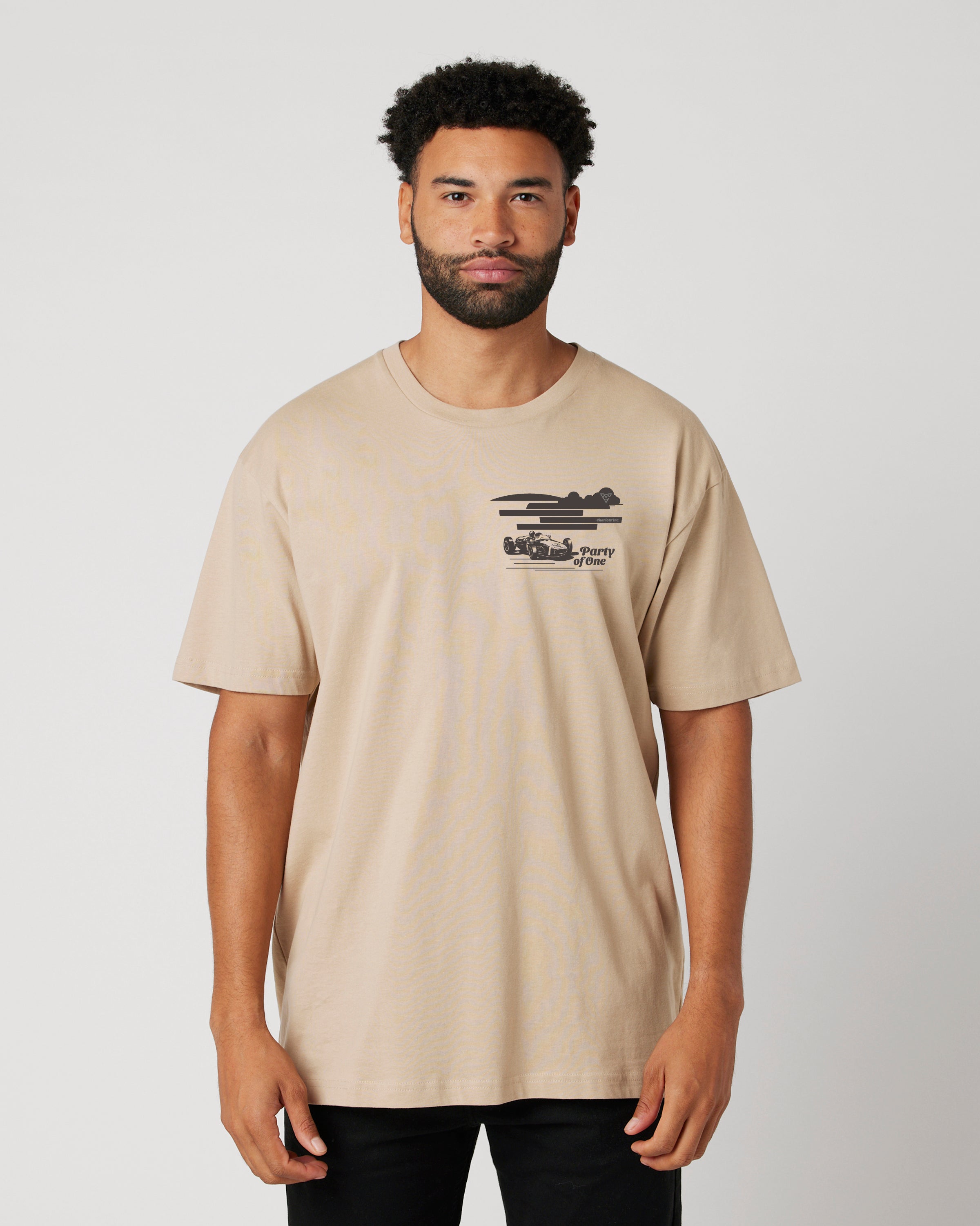 PARTY OF ONE TEE (Sand)
