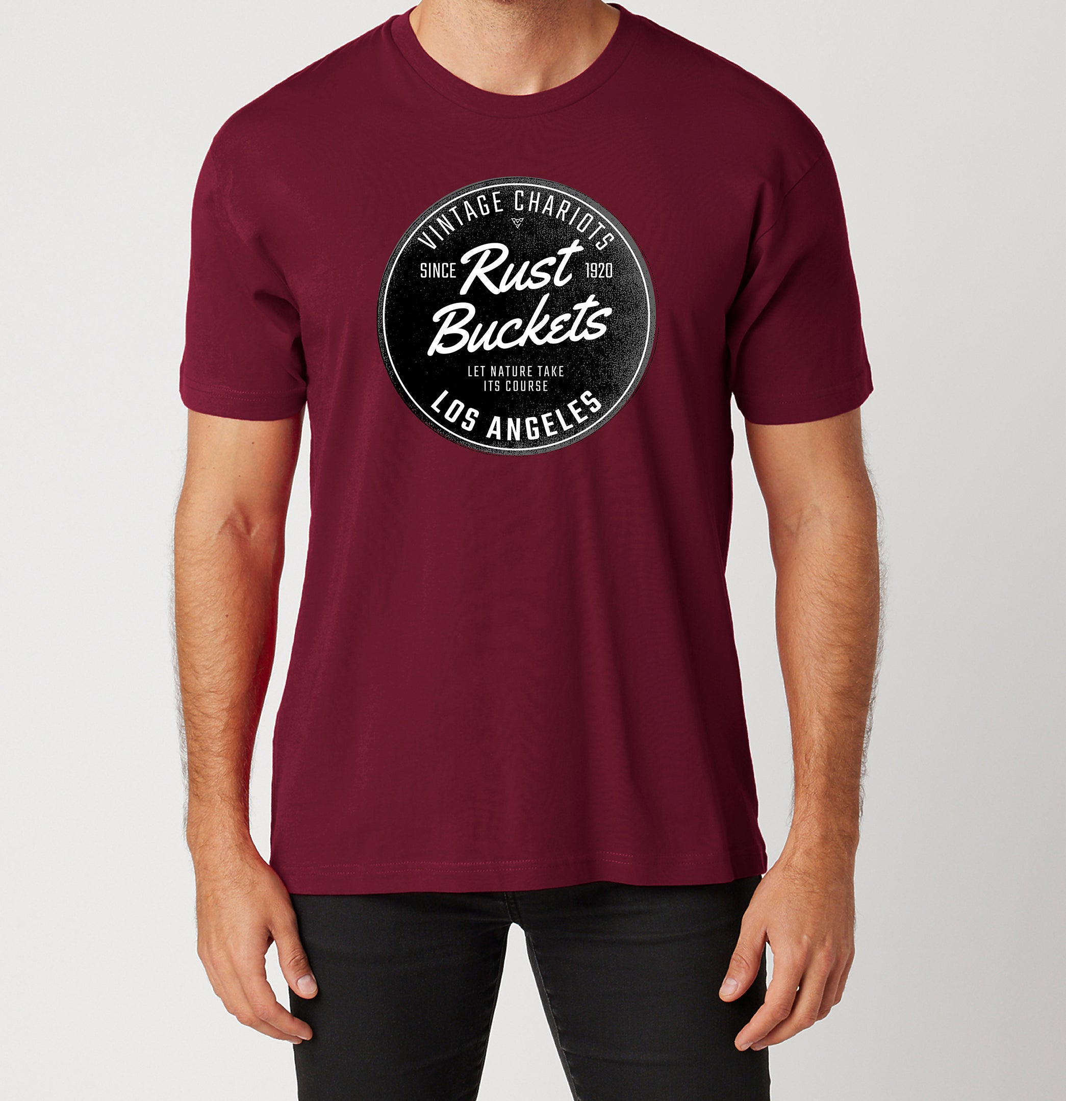 RUST BUCKETS TEE (Maroon)