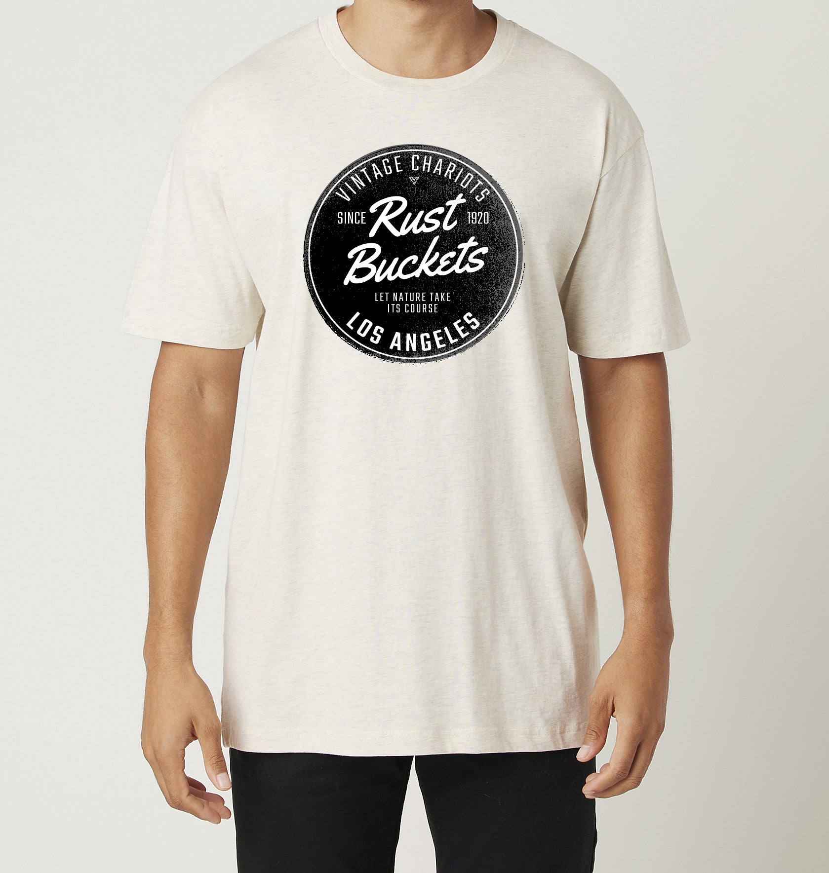 RUST BUCKETS TEE (Oatmeal Heather)