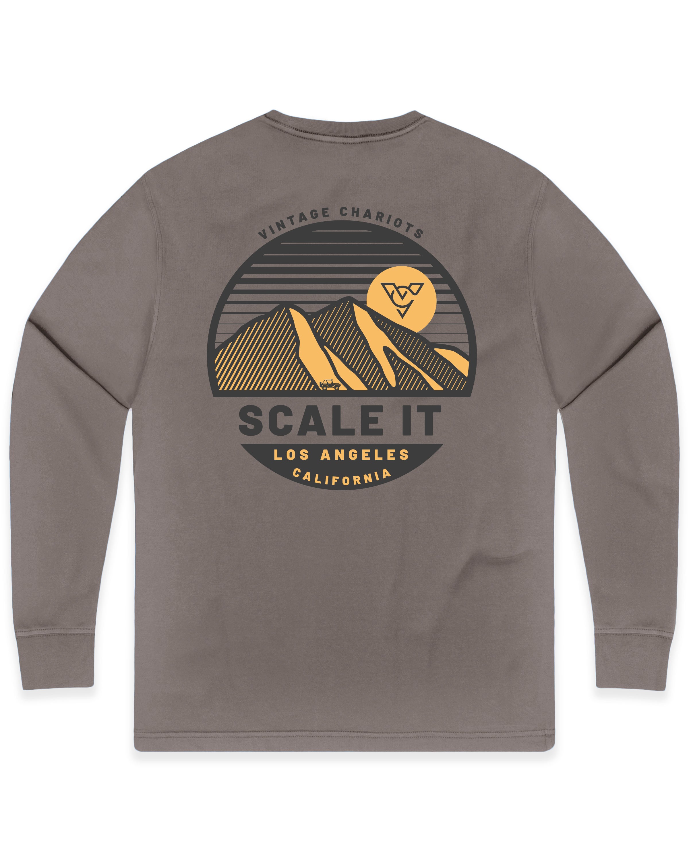 SCALE IT LONG SLEEVE TEE (Cinder)