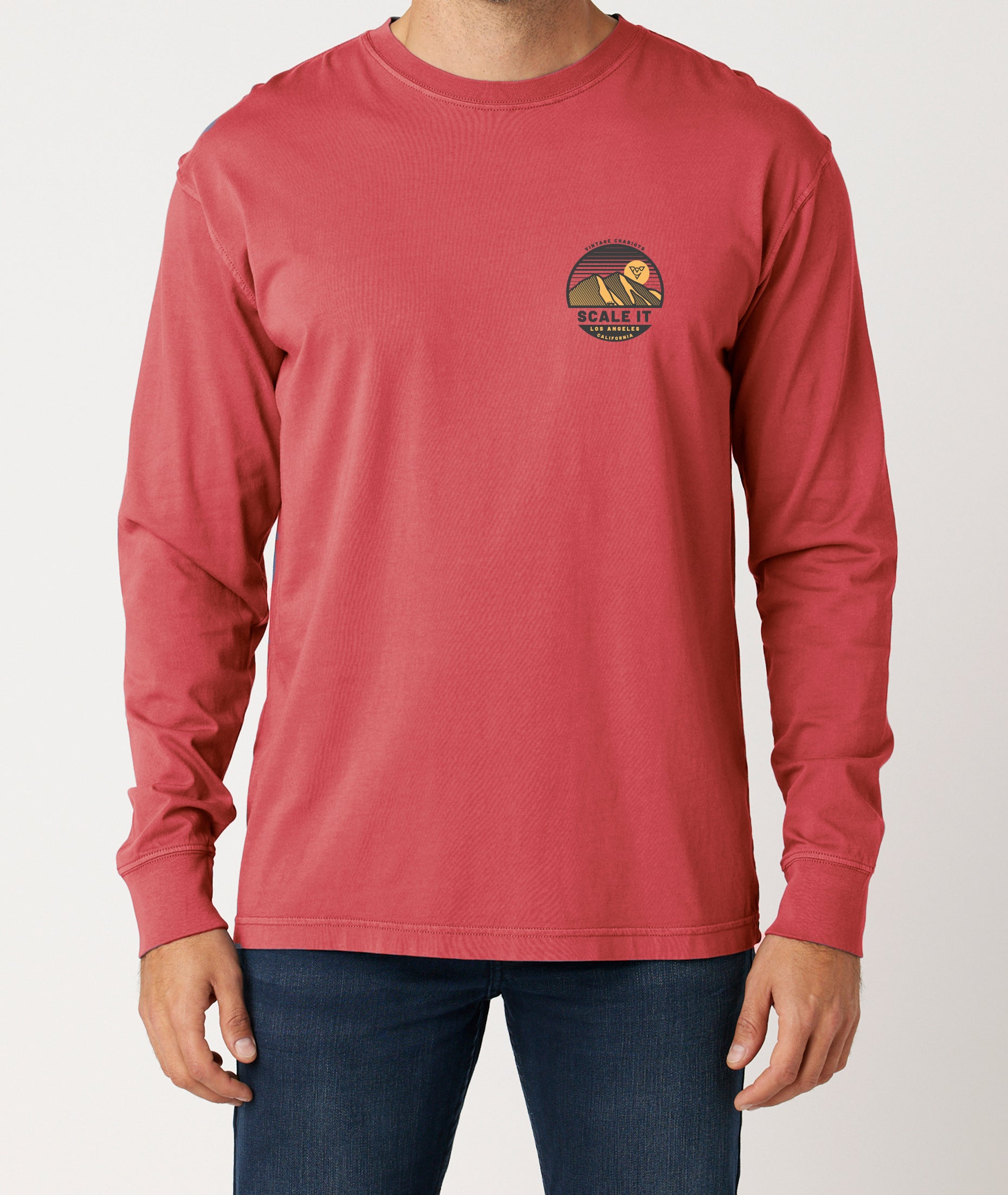 SCALE IT LONG SLEEVE TEE (Shiraz)