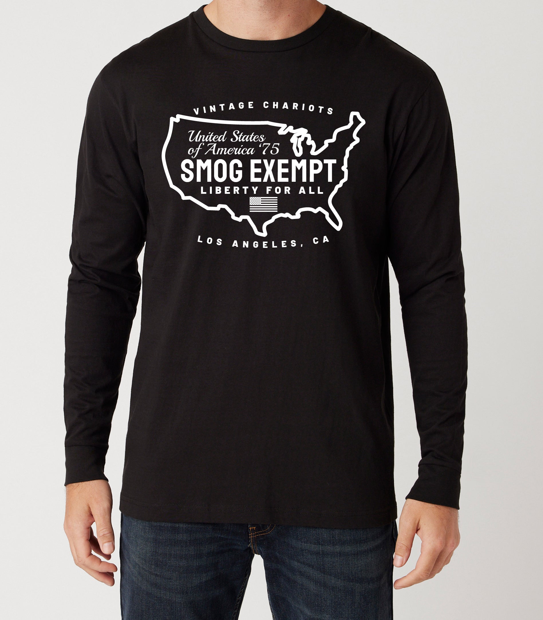 SMOG EXEMPT LONG SLEEVE TEE (Black)