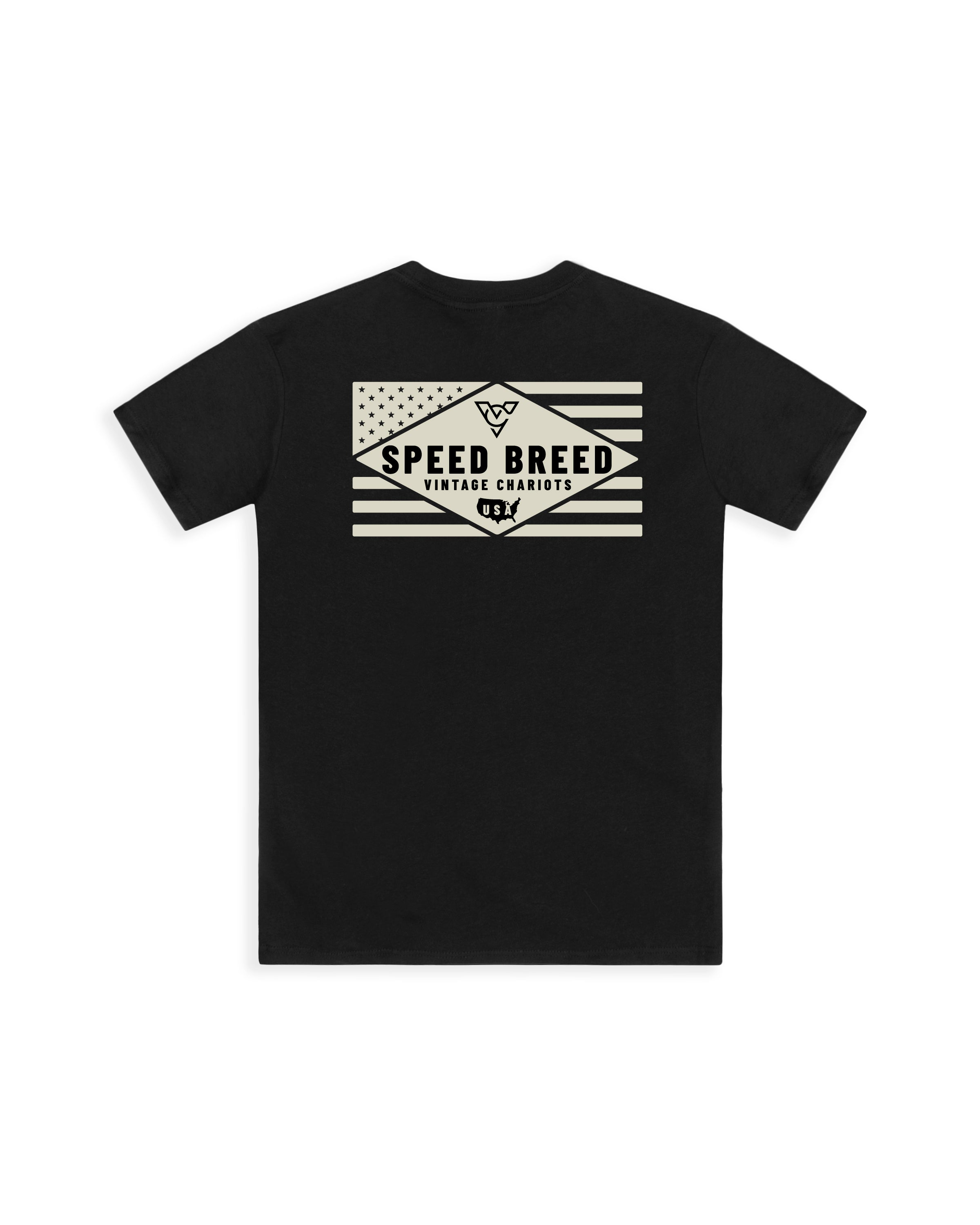 SPEED BREED FLAG YOUTH TEE (Black)