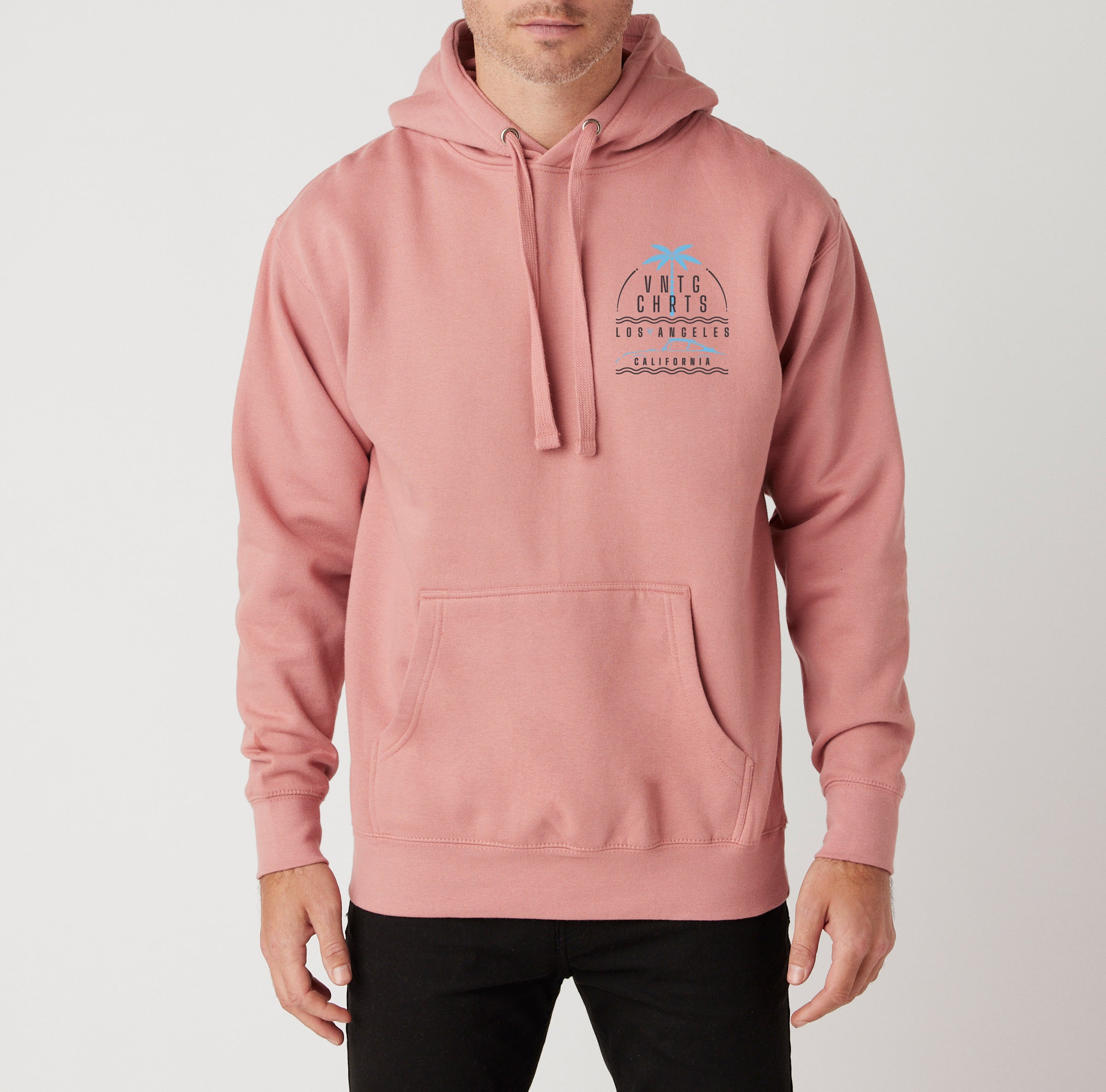 VC PALMS UNISEX PREMIUM PULLOVER HOODIE (Dusty Rose)