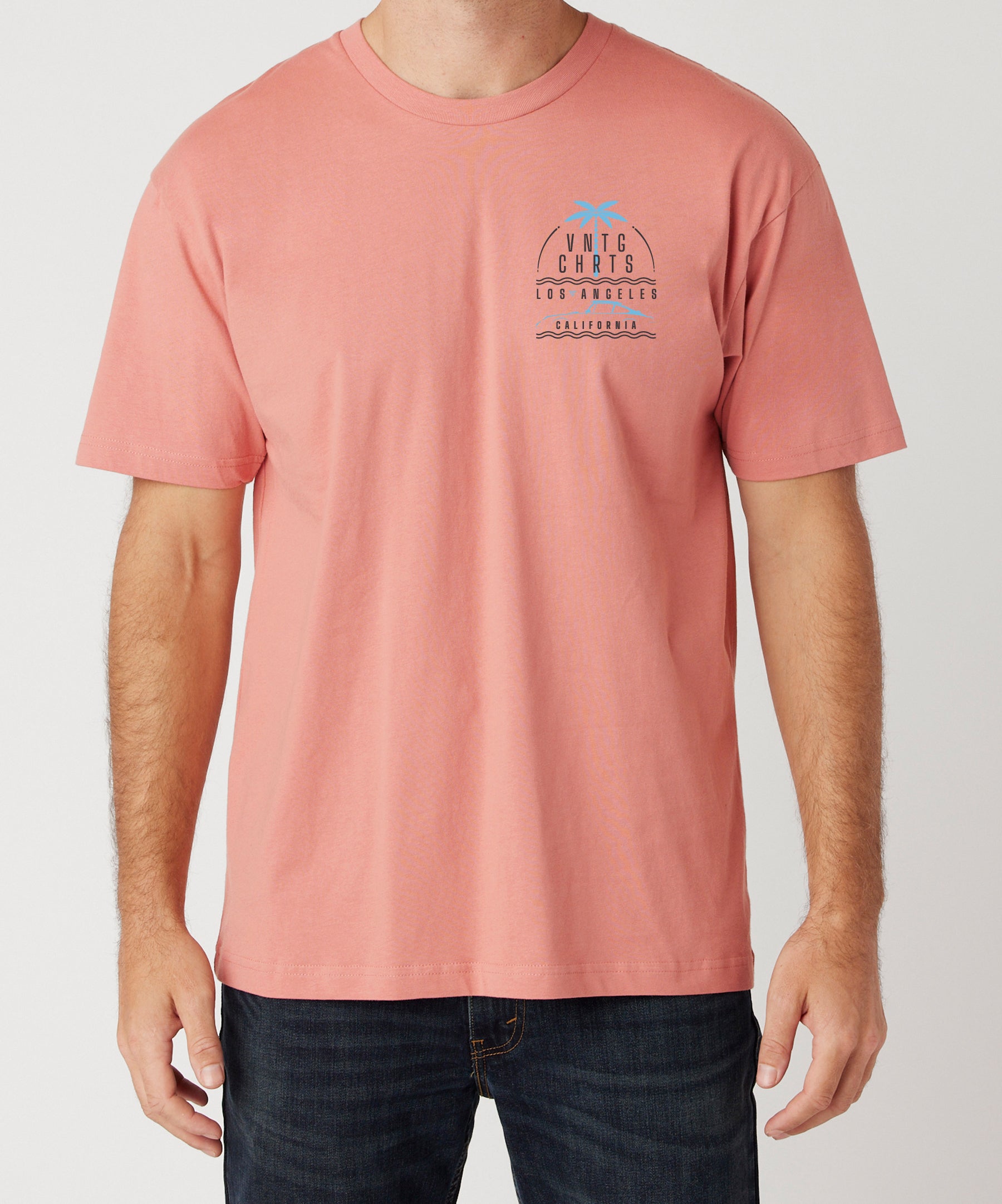 VC PALMS TEE (Dusty Rose)
