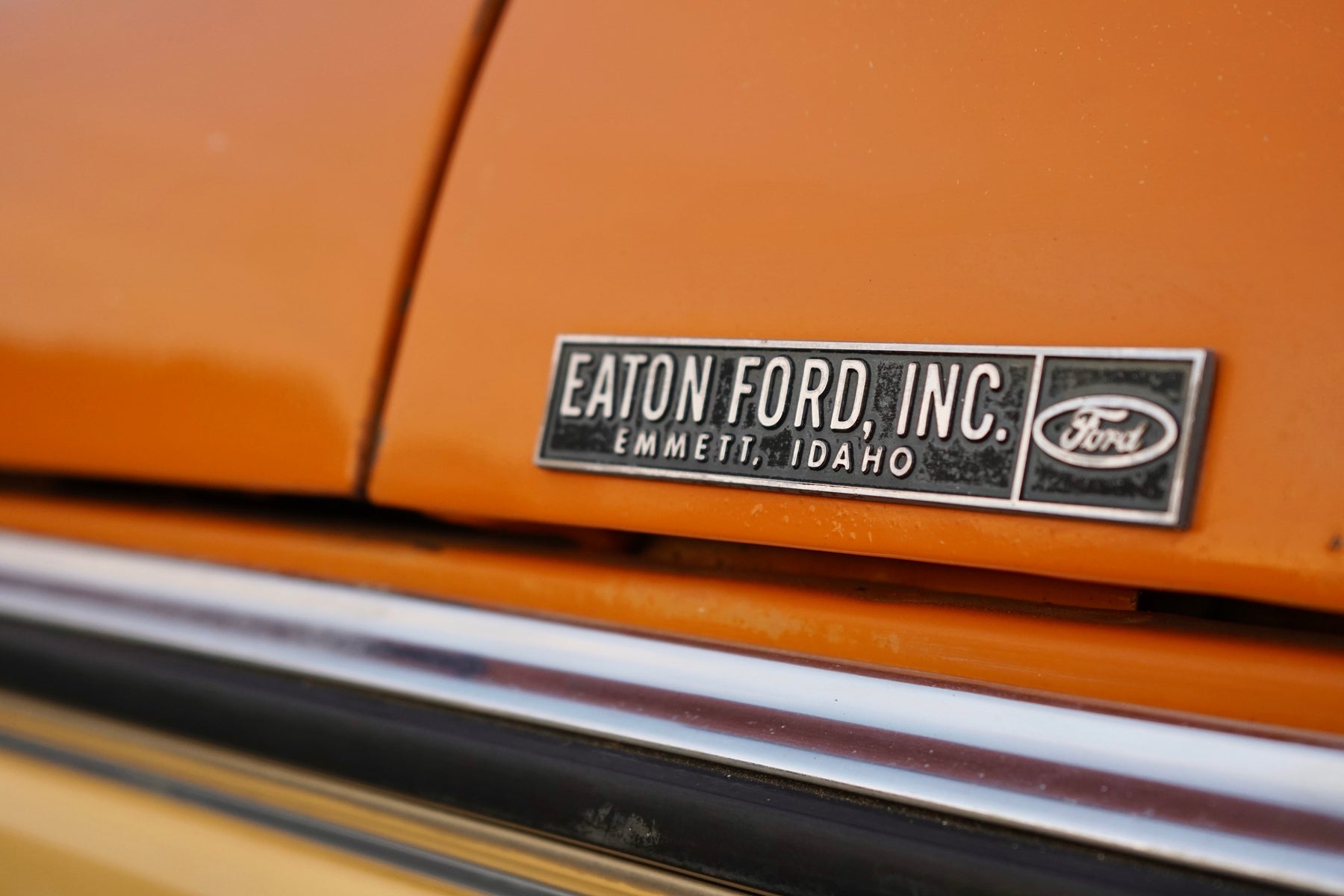 1975 Ford F-250 Highboy Parrot Orange FINE ART PRINT