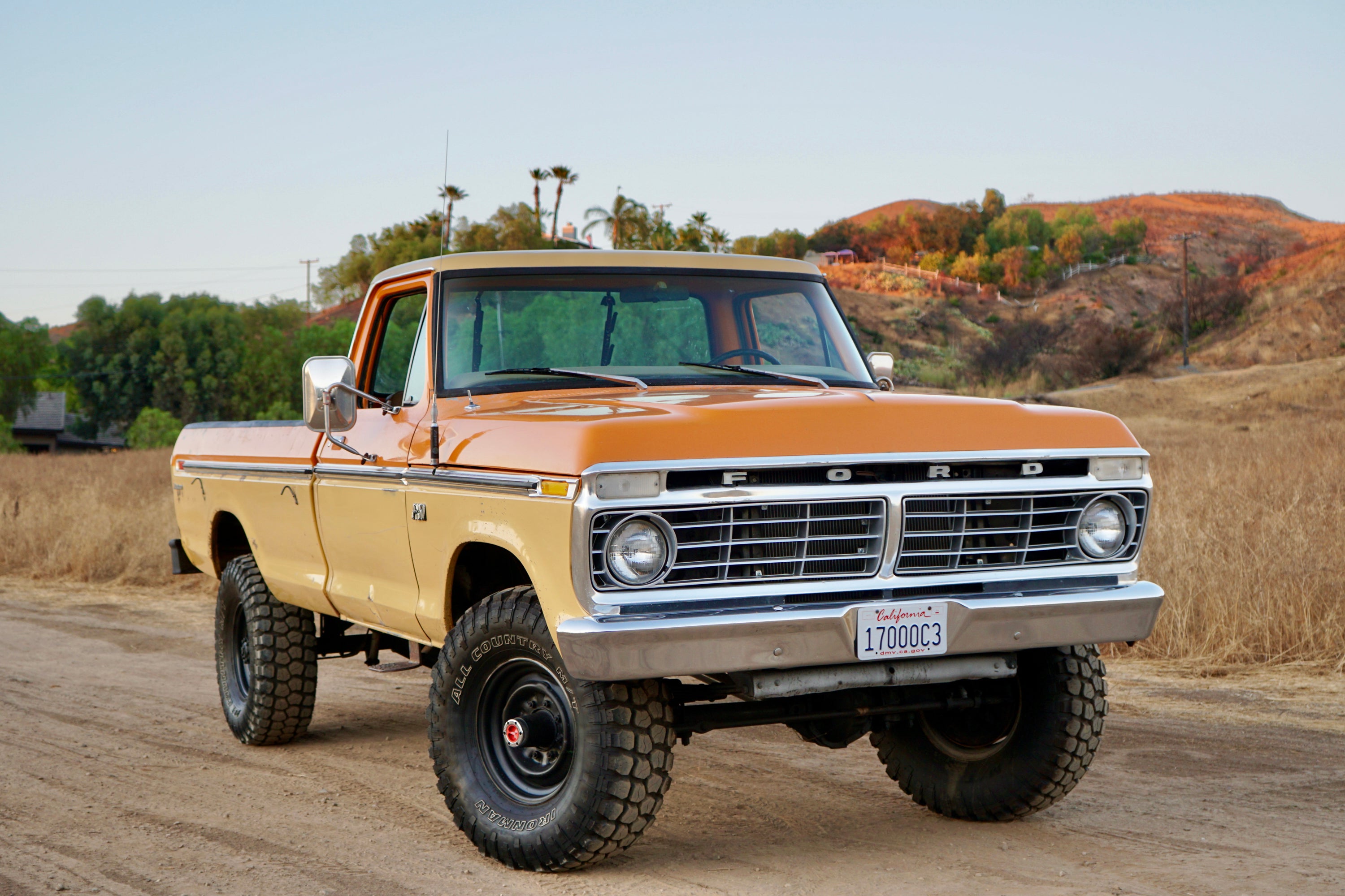 1975 Ford F-250 Highboy Parrot Orange FINE ART PRINT